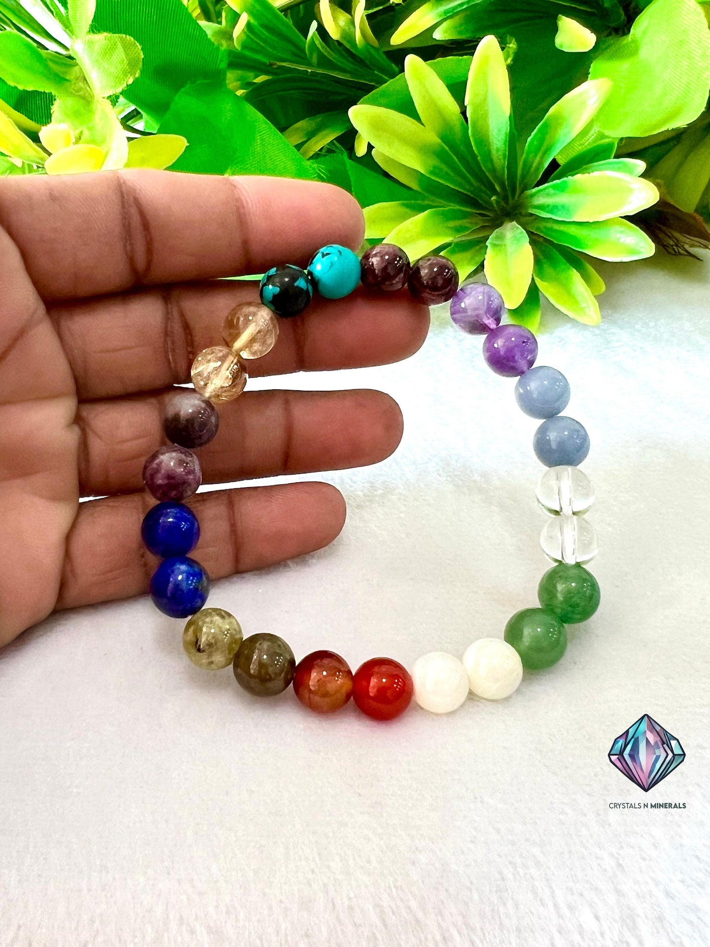 The Oracle Bracelet – 12 Sacred Stones of Insight - Garnet, Amethyst, Lapis, Citrine, Carnelian, Green Aventurine, Pink Tourmaline & More