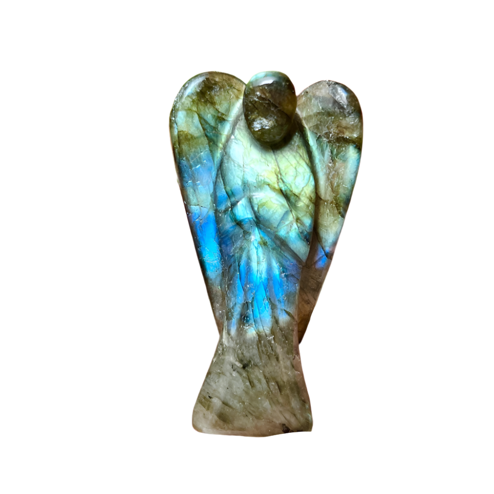 Labradorite Angel – 2" Guardian Angel for Intuition, Transformation & Spiritual Protection