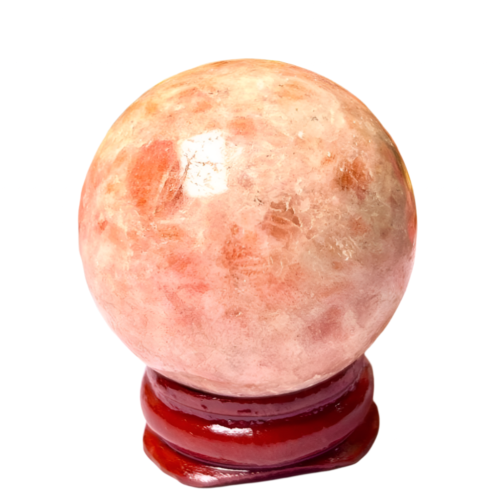 Sunstone Crystal Sphere – 40MM Gemstone Ball for Joy, Vitality & Confidence