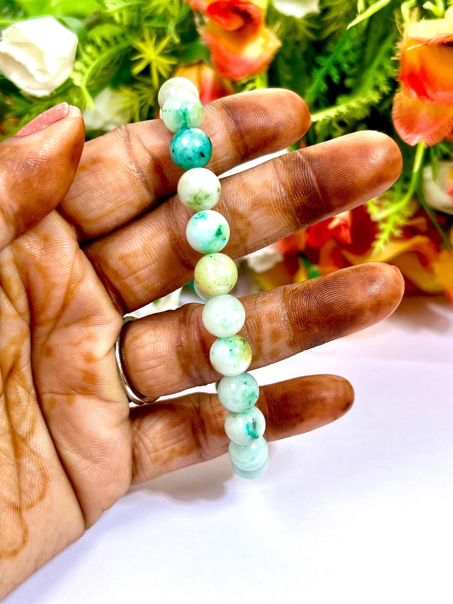 Phoenix Stone Bracelet l Stretchable Bracelet l Unisex Bracelet l 8 MM Bracelet