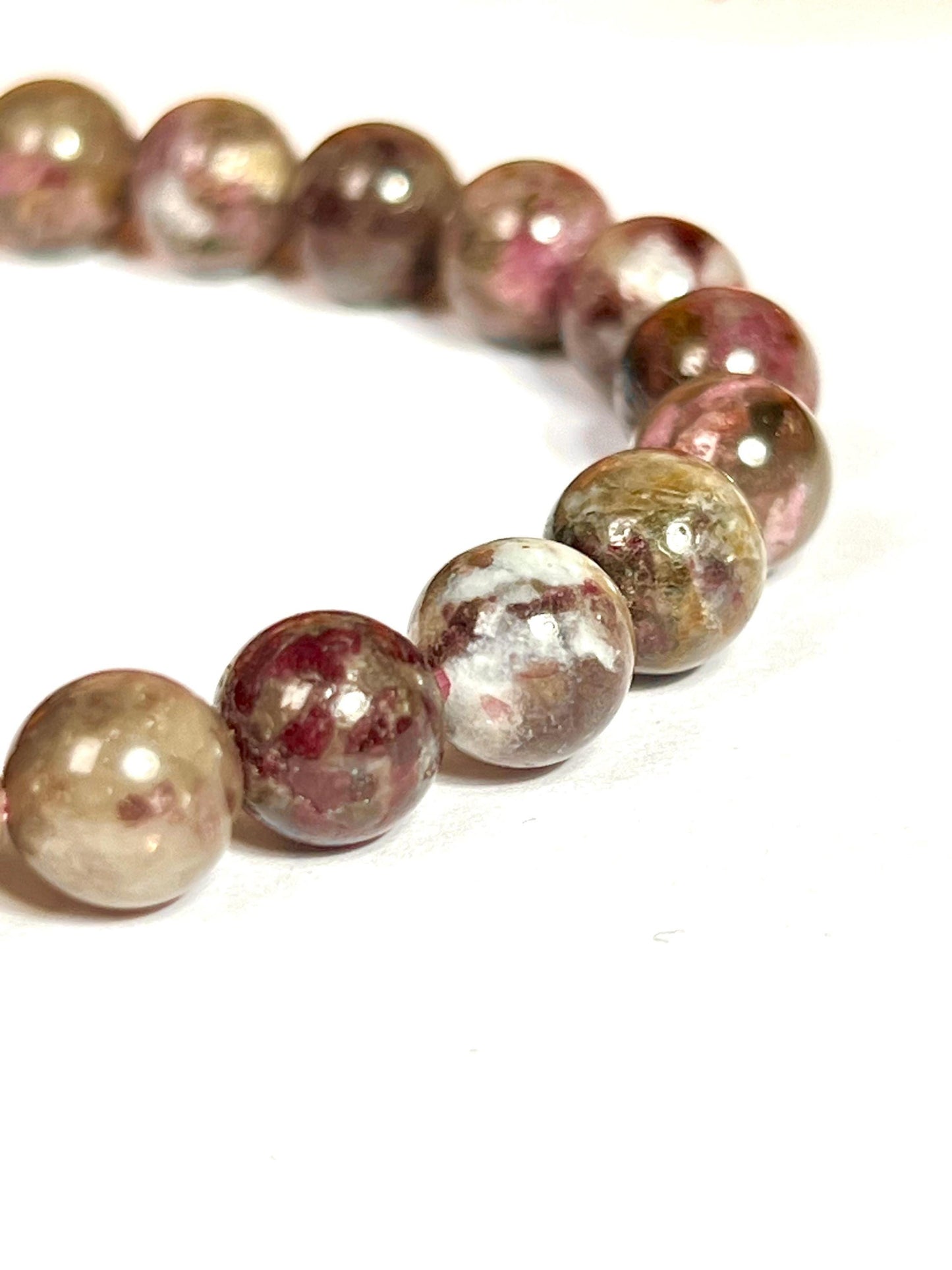Kakortokite Stone Bracelet l Stretchable Bracelet l Unisex Bracelet l 8 MM Bracelet