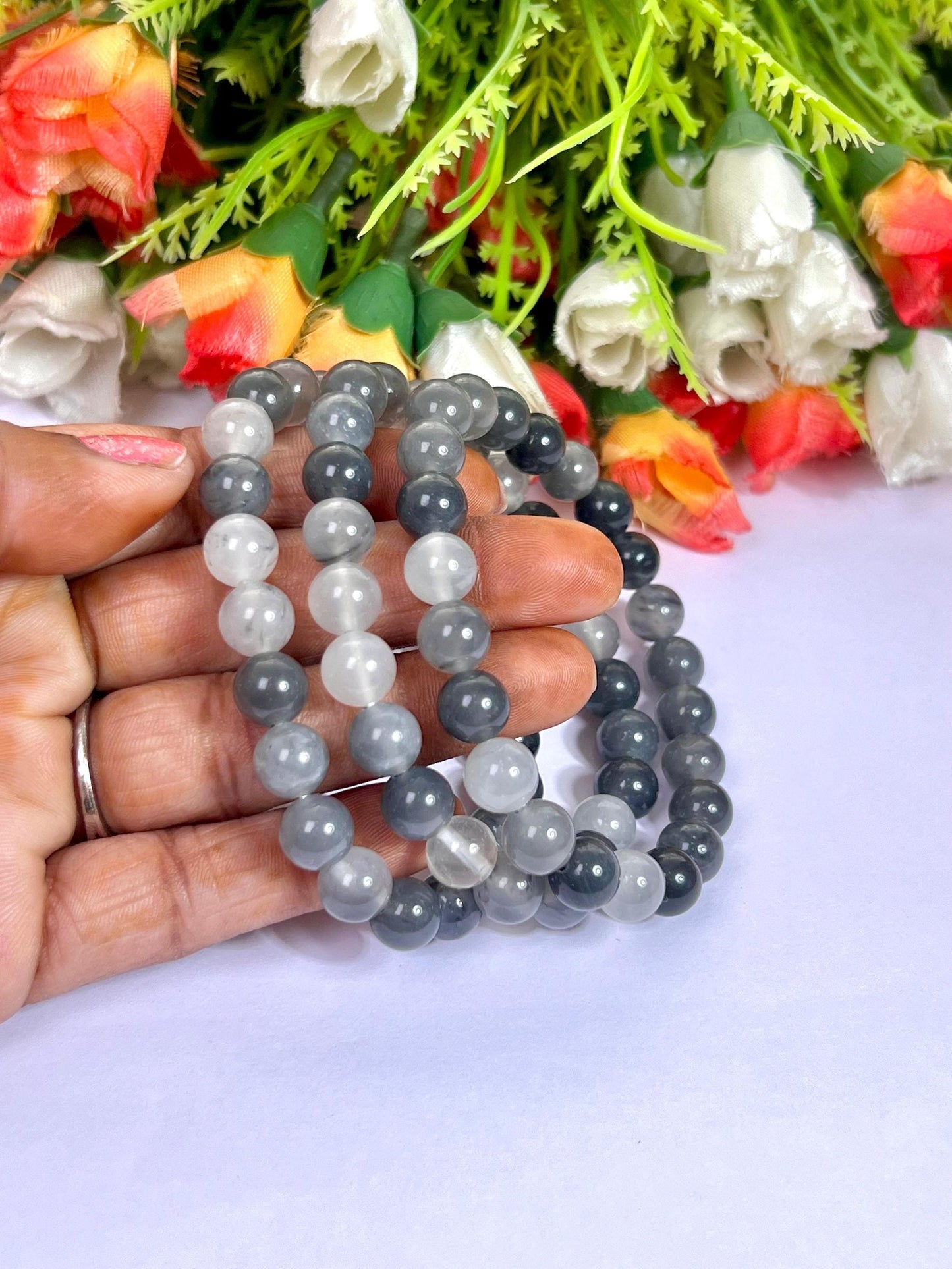 Brookite Stone Bracelet l Stretchable Bracelet l Unisex Bracelet l 8 MM Bracelet