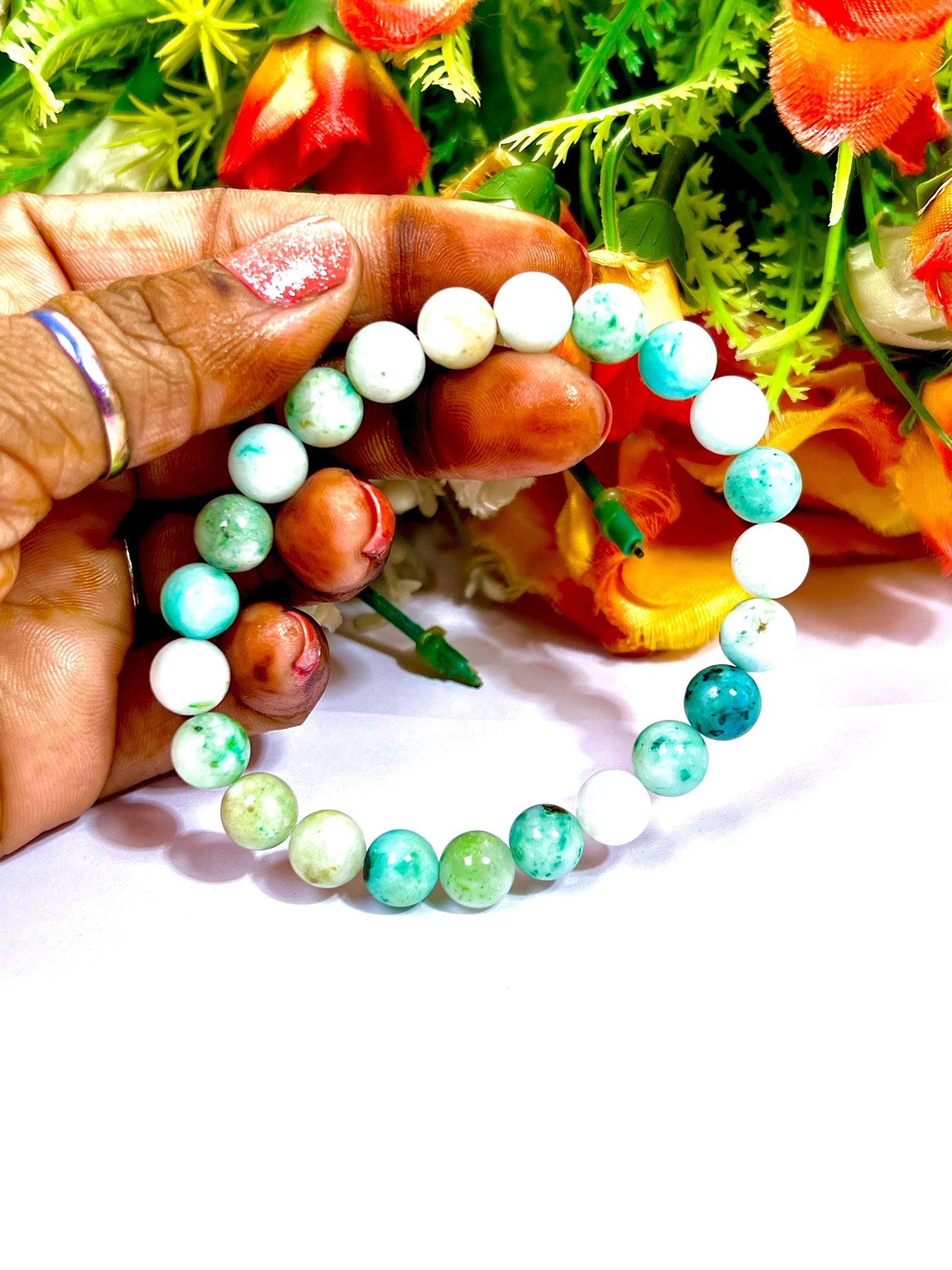 Phoenix Stone Bracelet l Stretchable Bracelet l Unisex Bracelet l 8 MM Bracelet