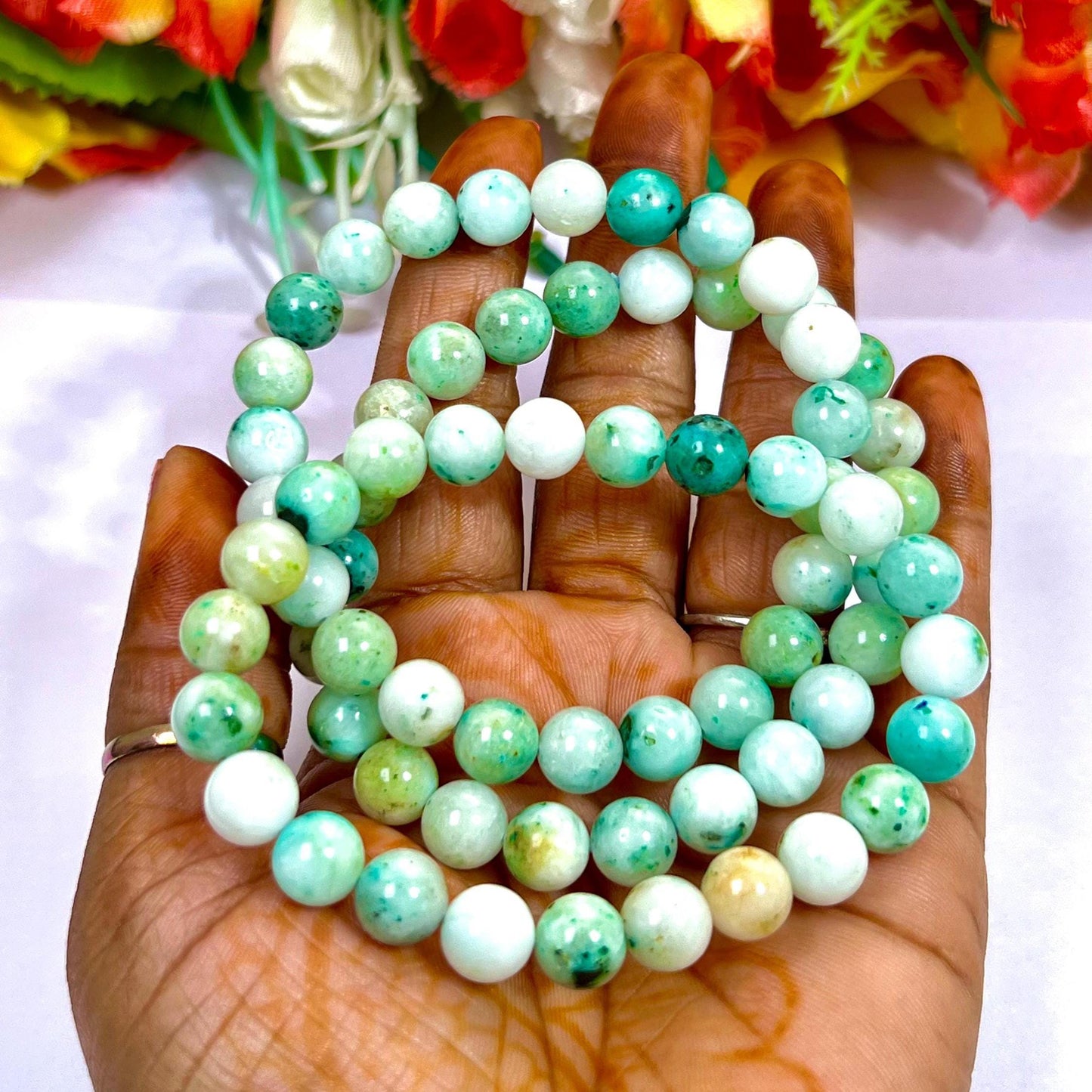 Phoenix Stone Bracelet l Stretchable Bracelet l Unisex Bracelet l 8 MM Bracelet