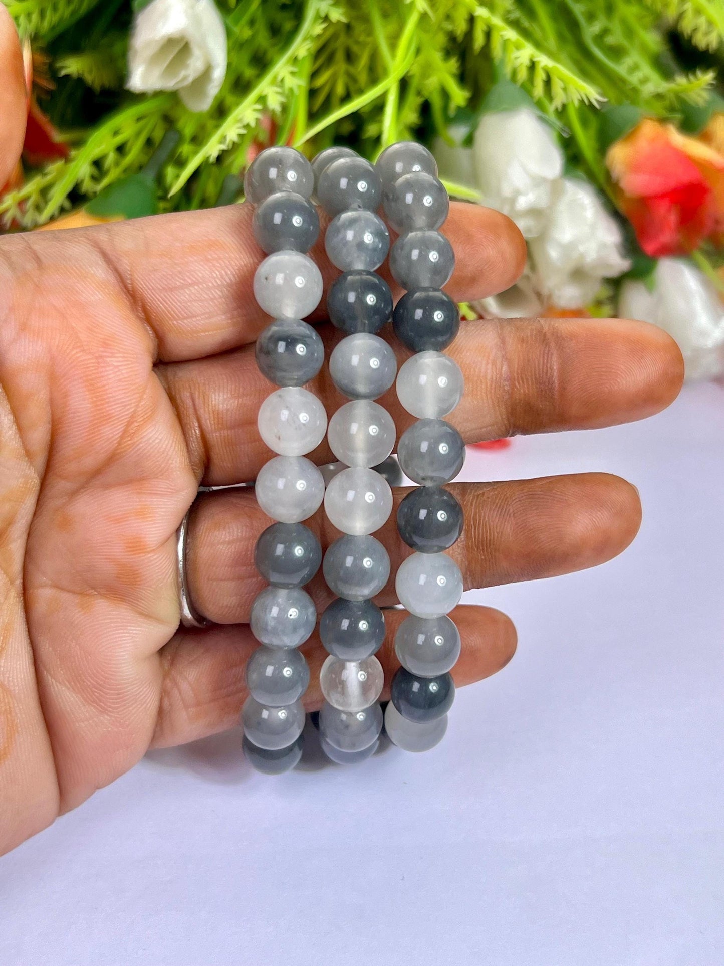Brookite Stone Bracelet l Stretchable Bracelet l Unisex Bracelet l 8 MM Bracelet