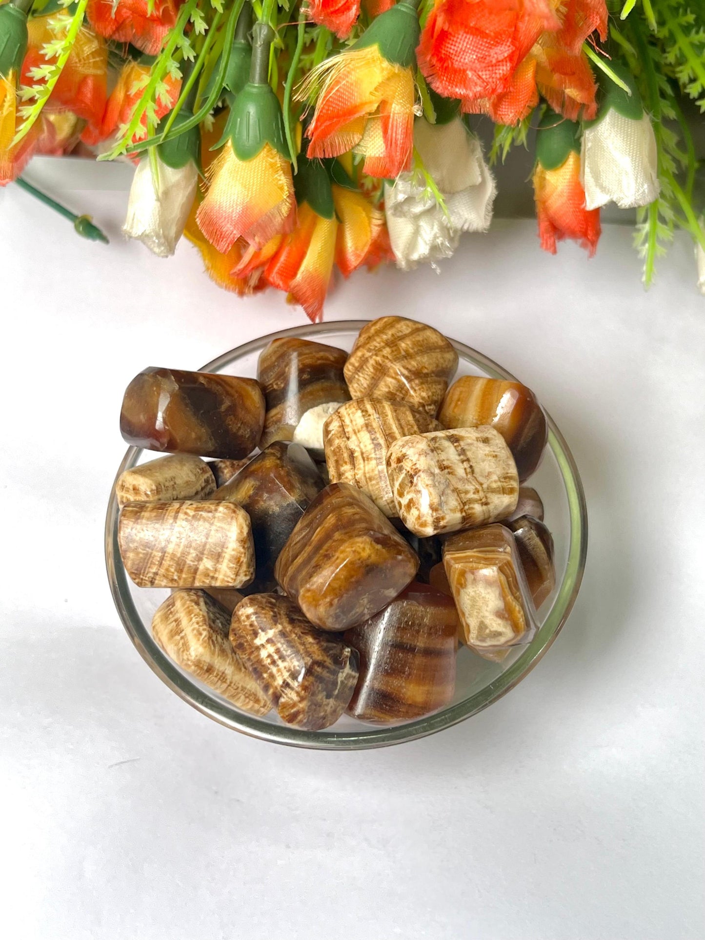 Brown Aragonite Stone Tumbled Stone - Spiritual Stone -Healing Crystals in pack sizes of 1,3,5, and 10 Pieces Quality AAAAA +++++