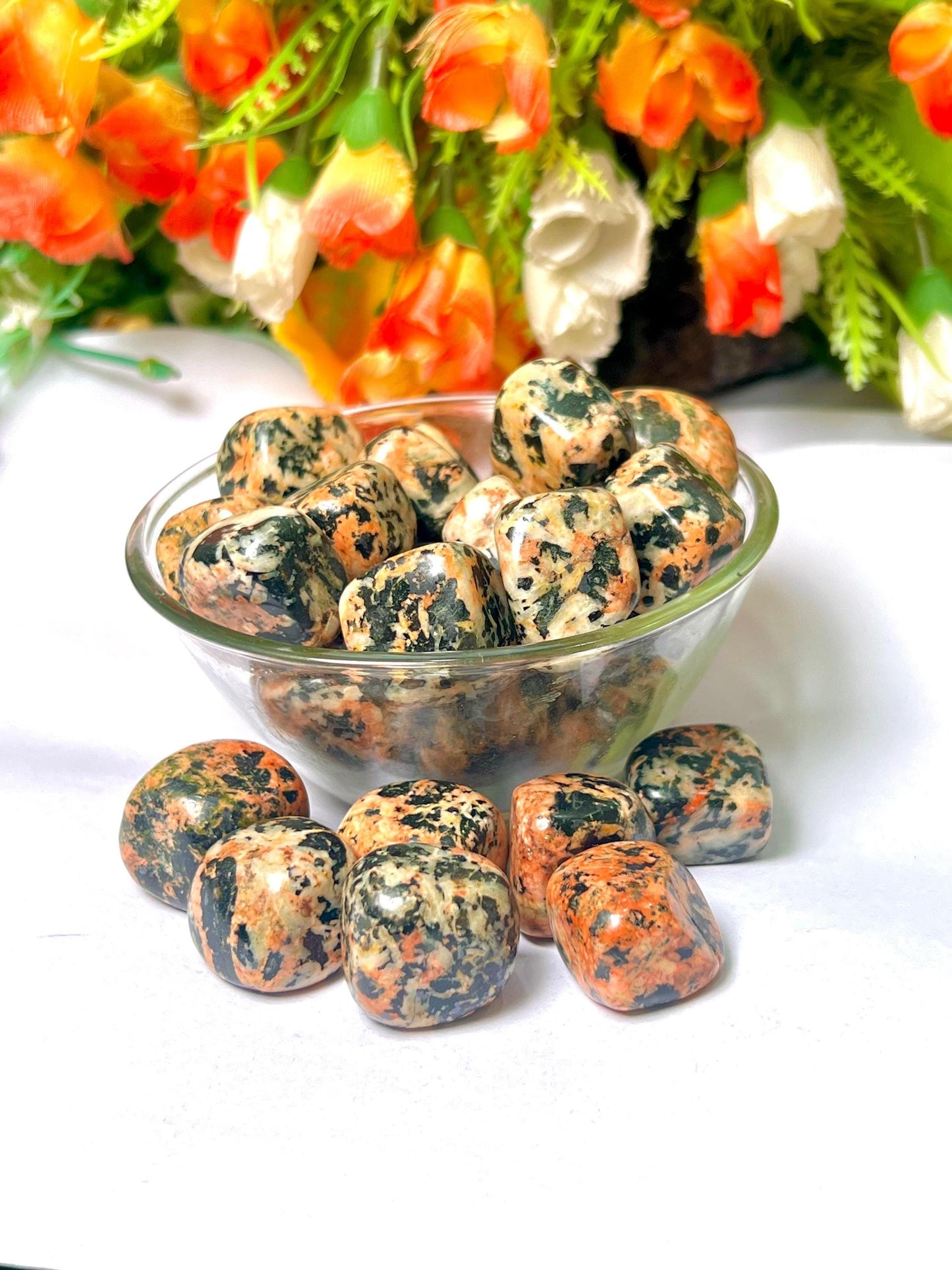 Orange Orthoclase Stone Tumbled Stone - Spiritual Stone -Healing Crystals in pack sizes of 1,3,5, and 10 Pieces Quality AAAAA +++++