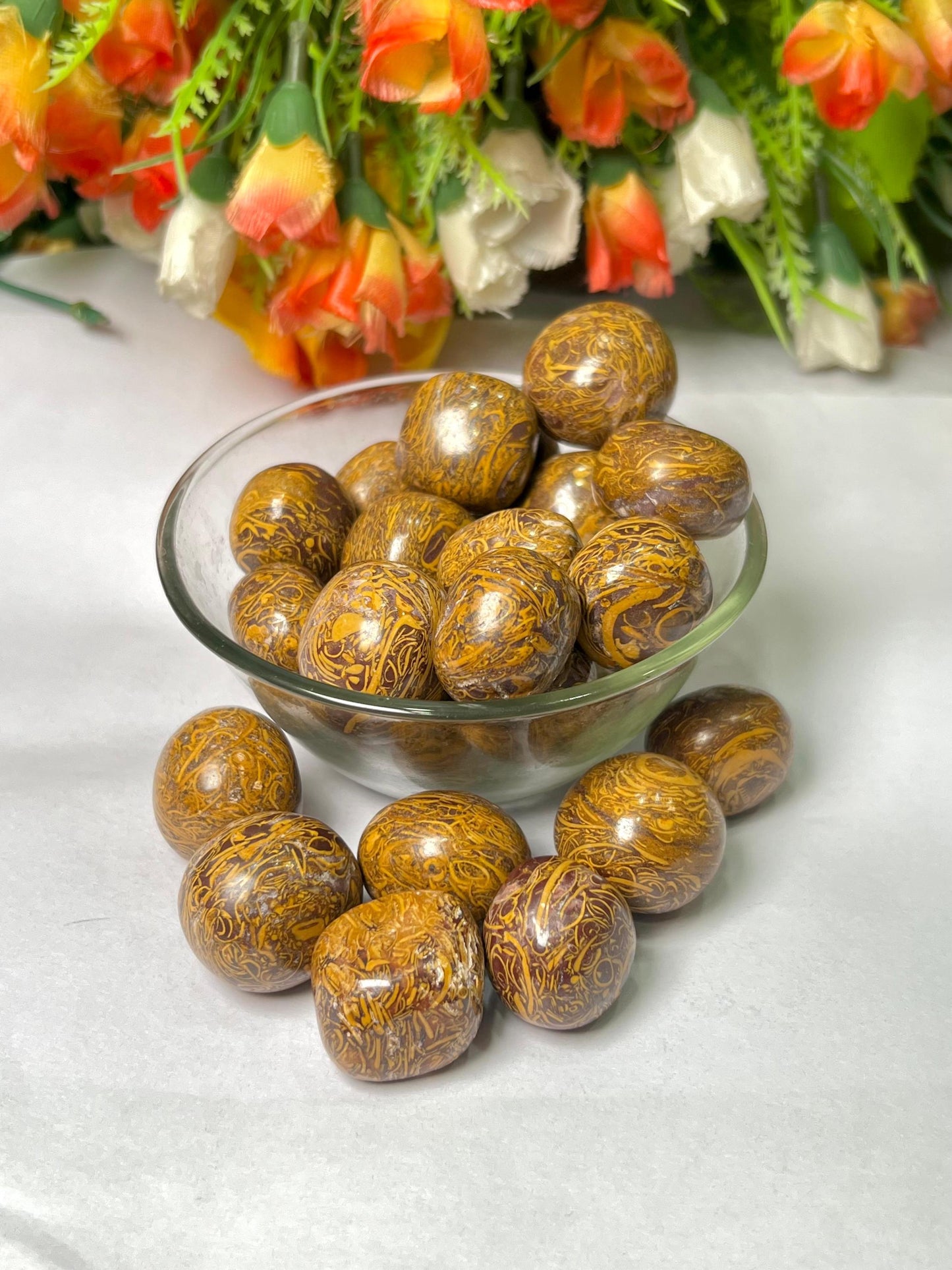 Calligraphy / Mariyam Stone Tumbled Stone - Spiritual Stone -Healing Crystals in pack sizes of 1,3,5, and 10 Pieces Quality AAAAA +++++