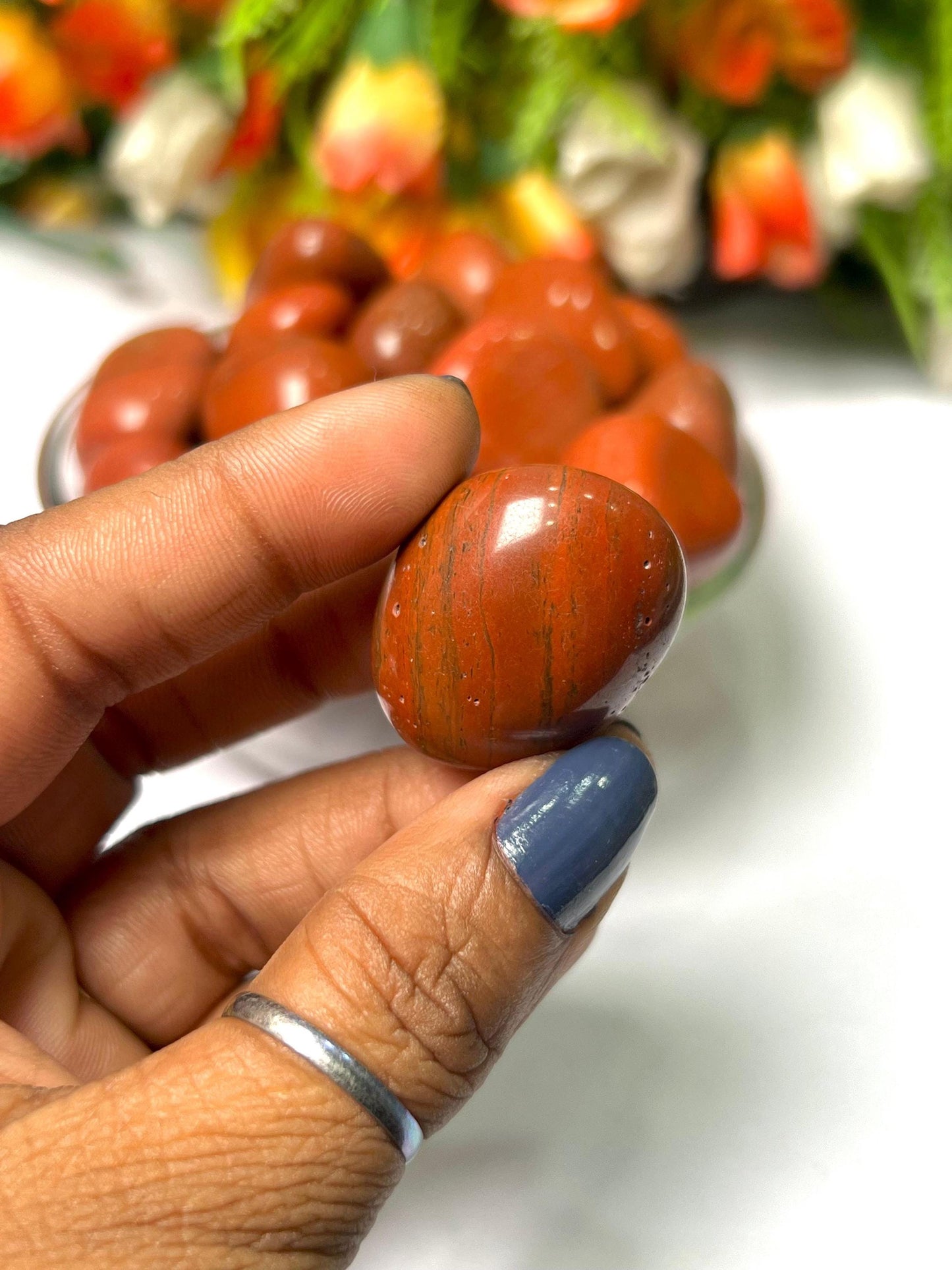 Red Jasper Stone Tumbled Stone - Spiritual Stone -Healing Crystals in pack sizes of 1,3,5, and 10 Pieces Quality AAAAA +++++
