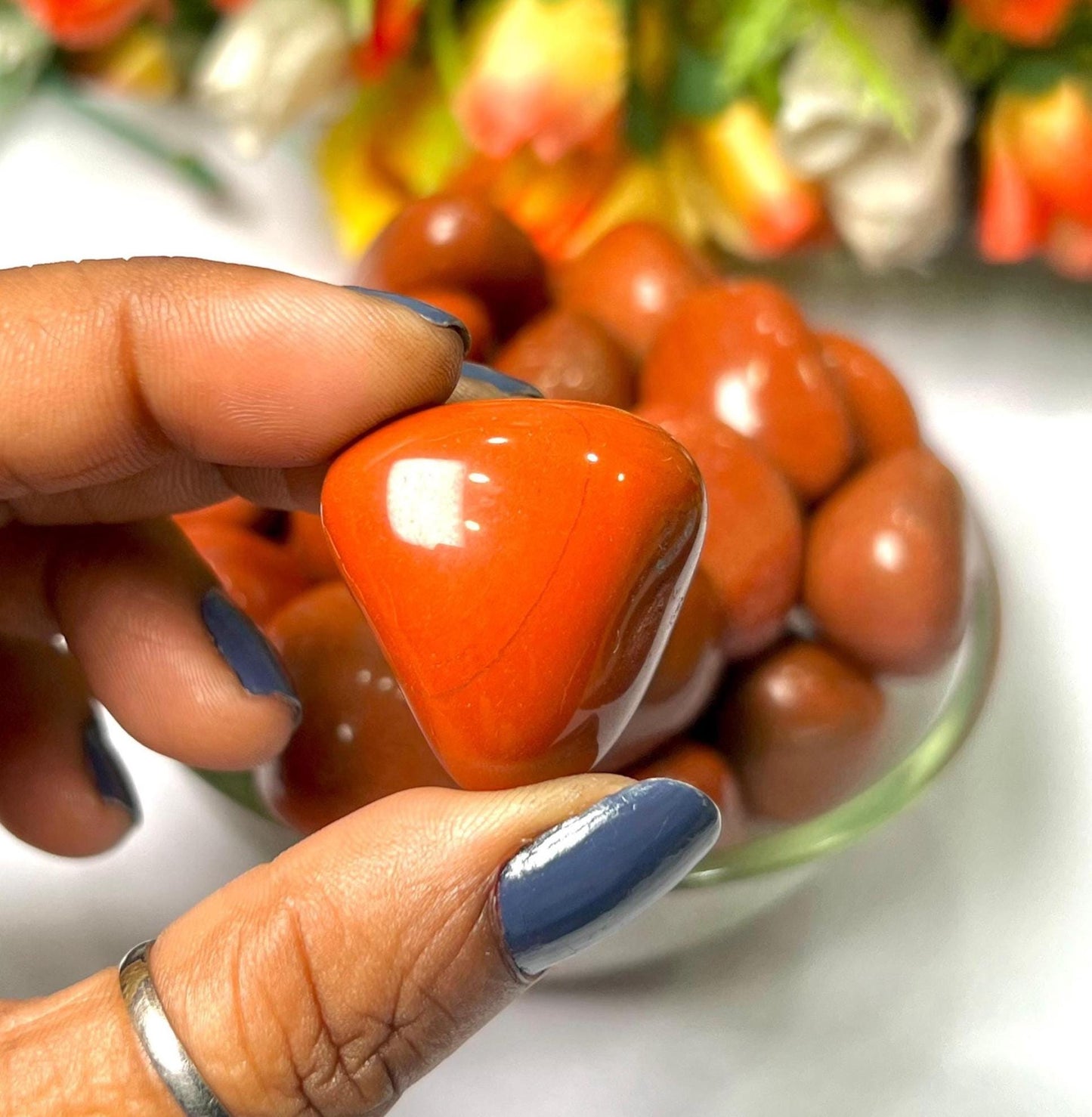 Red Jasper Stone Tumbled Stone - Spiritual Stone -Healing Crystals in pack sizes of 1,3,5, and 10 Pieces Quality AAAAA +++++
