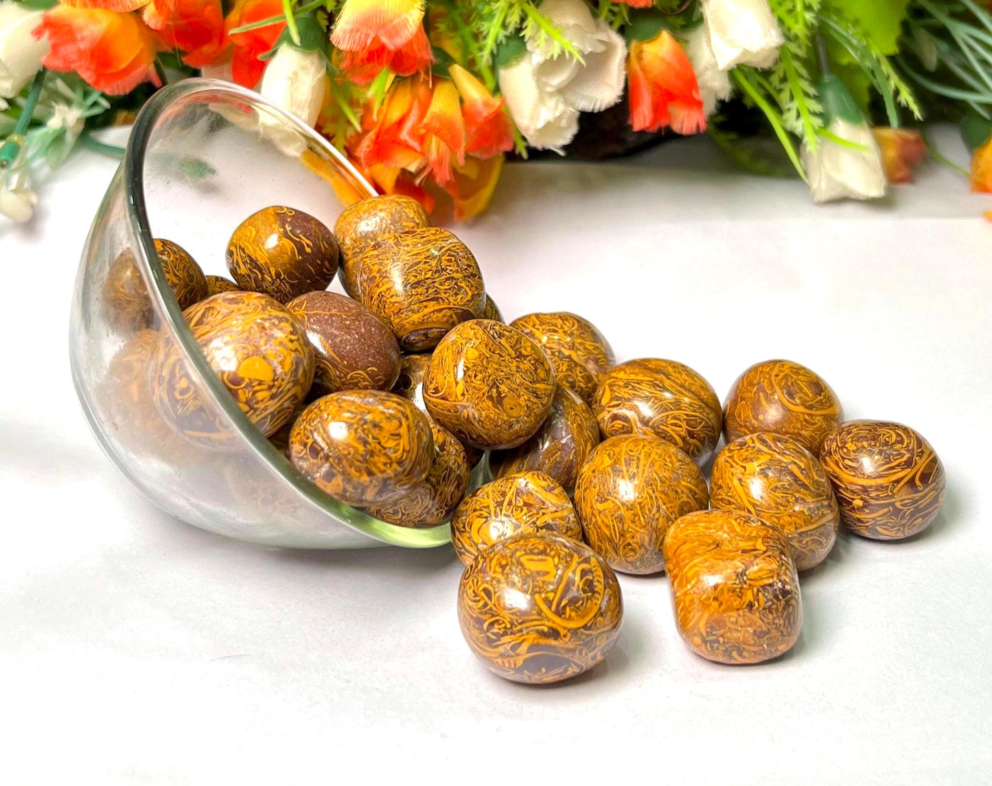 Calligraphy / Mariyam Stone Tumbled Stone - Spiritual Stone -Healing Crystals in pack sizes of 1,3,5, and 10 Pieces Quality AAAAA +++++