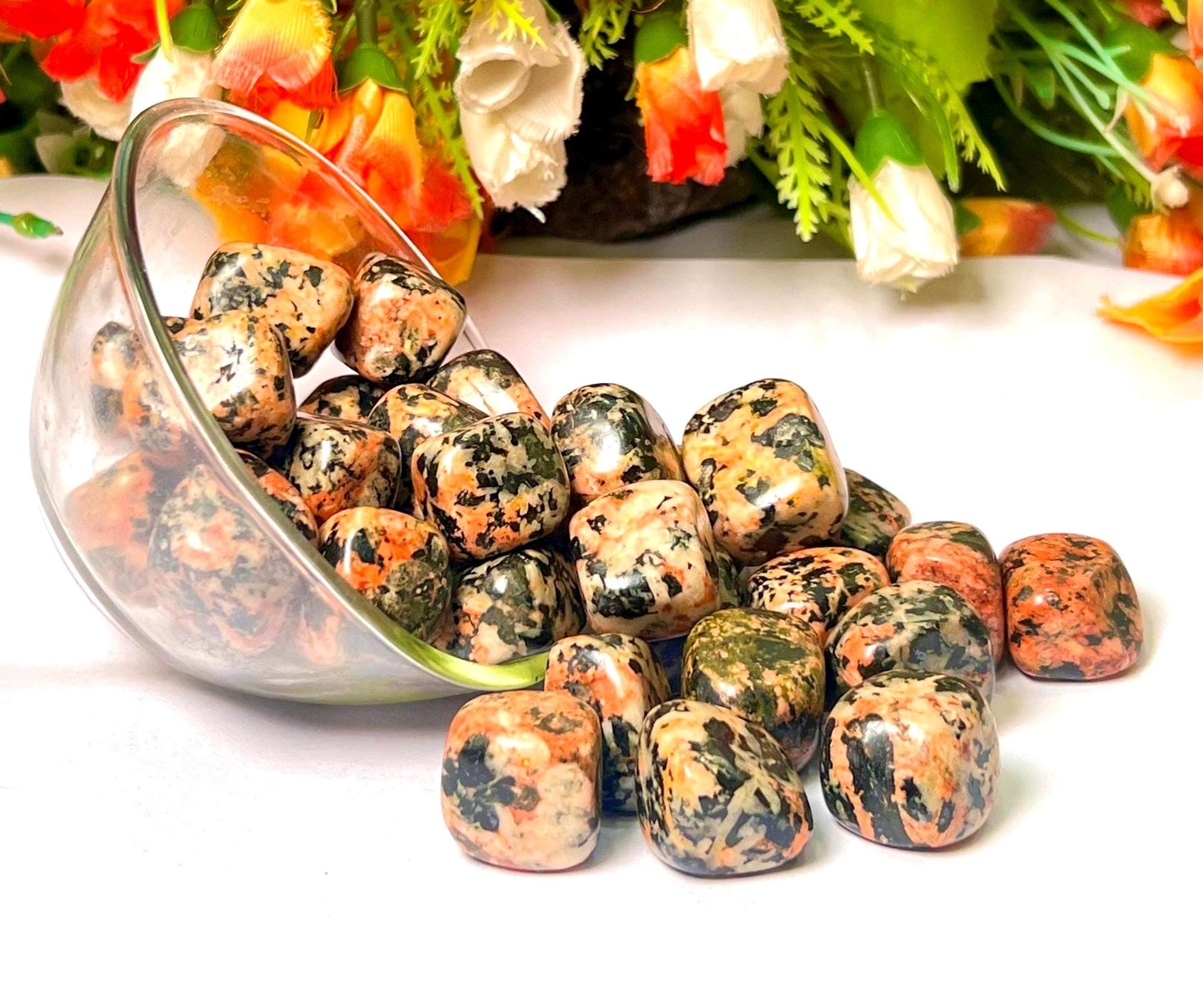 Orange Orthoclase Stone Tumbled Stone - Spiritual Stone -Healing Crystals in pack sizes of 1,3,5, and 10 Pieces Quality AAAAA +++++