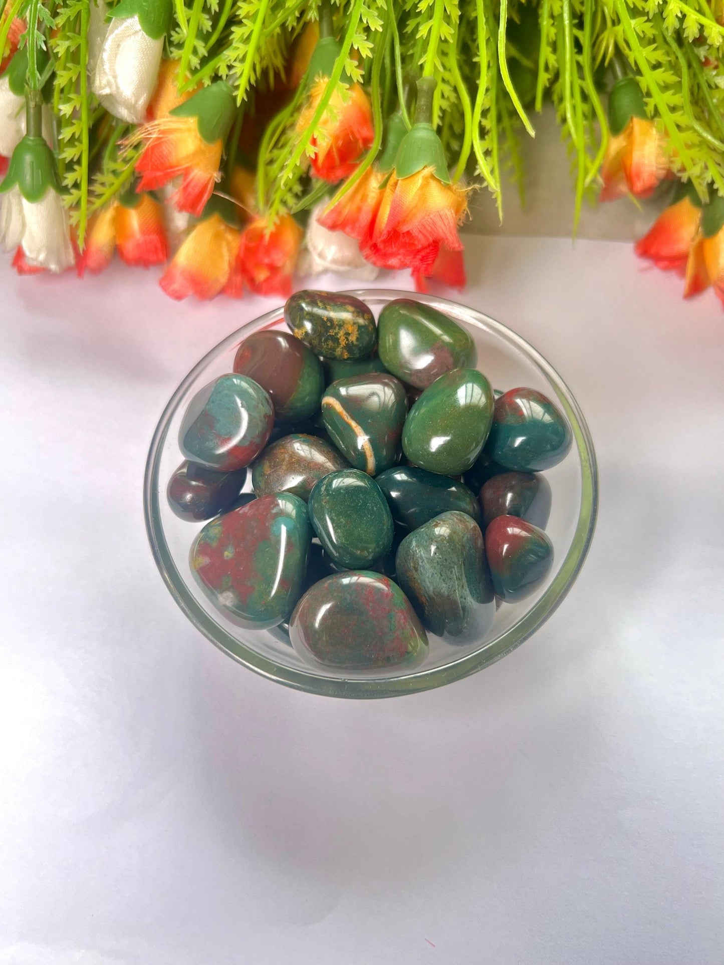 Blood Stone Tumbled Stone - Spiritual Stone -Healing Crystals in pack sizes of 1,3,5, and 10 Pieces Quality AAAAA +++++