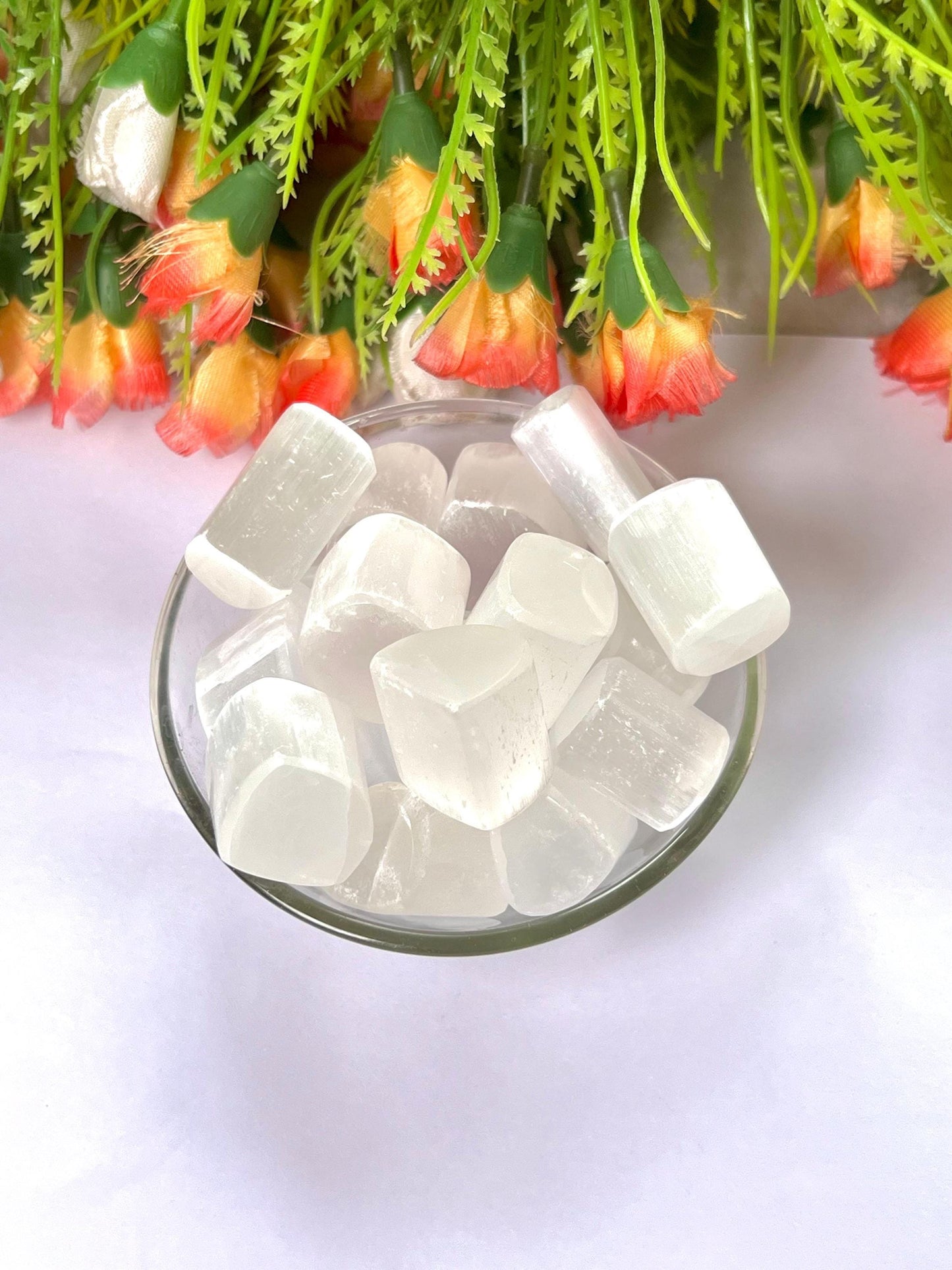 Selenite Stone Tumbled Stone - Spiritual Stone -Healing Crystals in pack sizes of 1,3,5, and 10 Pieces Quality AAAAA +++++