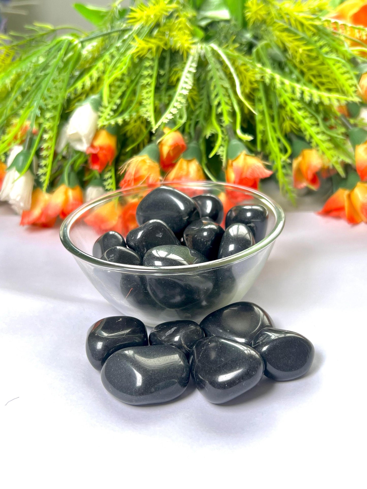 Black Azeztulite Stone Tumbled Stone - Spiritual Stone -Healing Crystals in pack sizes of 1,3,5, and 10 Pieces Quality AAAAA +++++