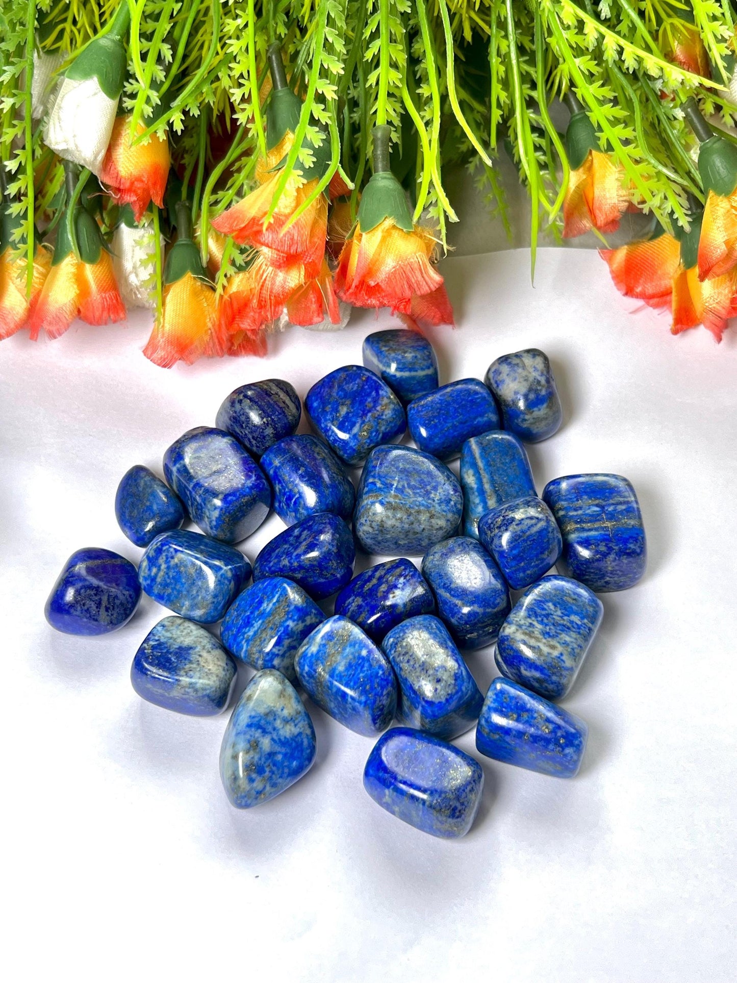 Lapis lazuli Stone Tumbled Stone-Spiritual Stone- Healing Crystals in pack sizes of 1,3,5, and 10 Pieces Quality AAAAA +++++