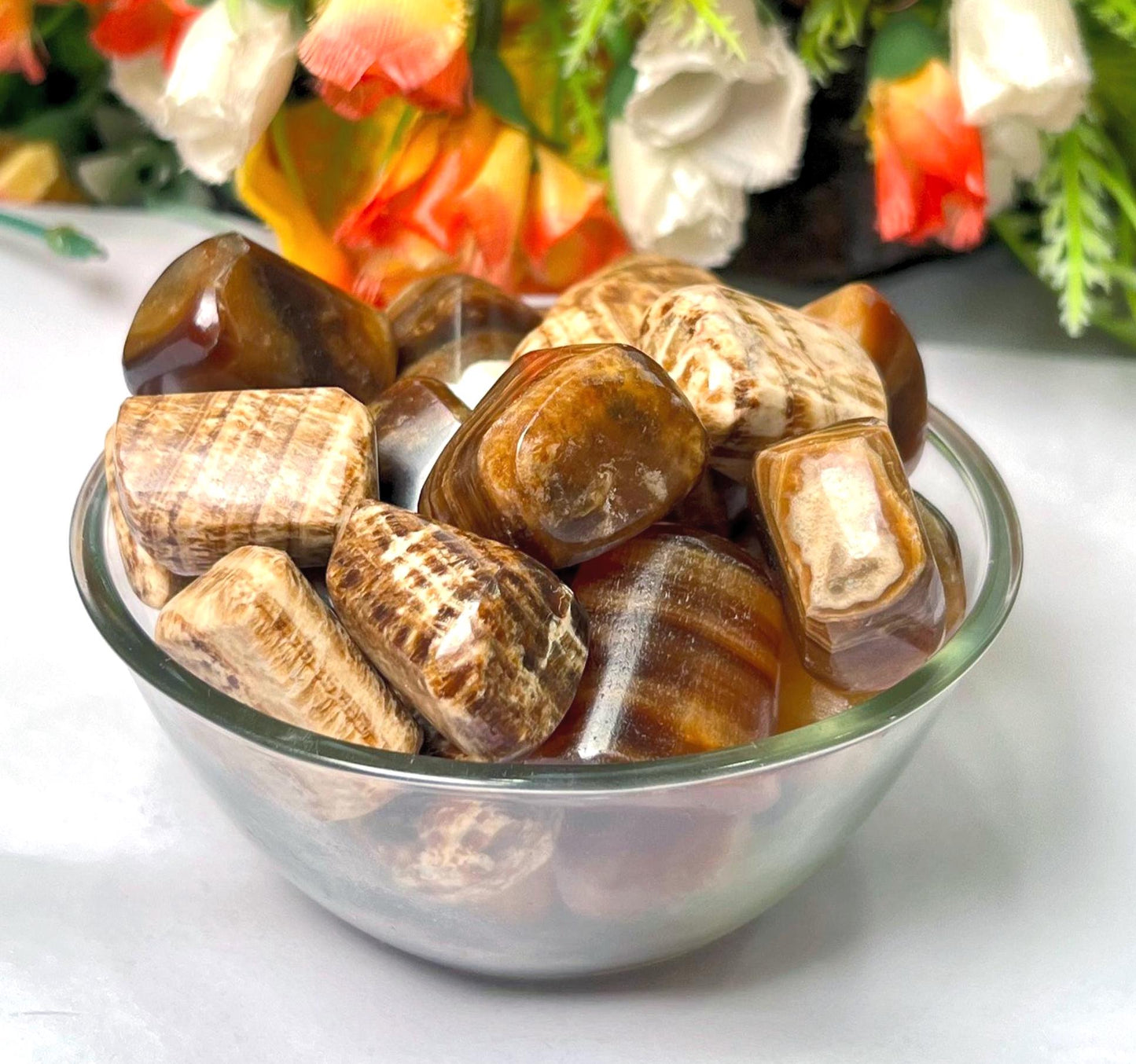 Brown Aragonite Stone Tumbled Stone - Spiritual Stone -Healing Crystals in pack sizes of 1,3,5, and 10 Pieces Quality AAAAA +++++