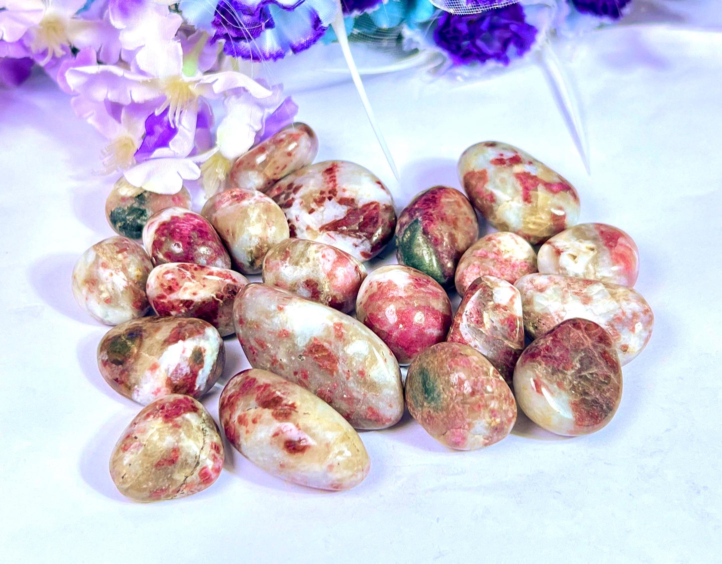 Kakortokite Tumbled Stone - Spiritual Stone -Healing Crystals in pack sizes of 1,3,5, and 10 Pieces Quality AAAAA +++++