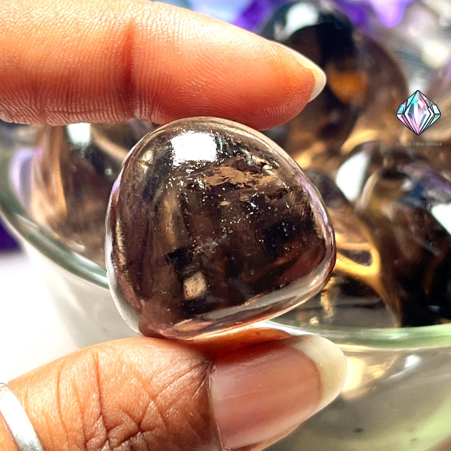 Smoky Quartz Stone Tumbled Stone - Spiritual Stone -Healing Crystals in pack sizes of 1,3,5, and 10 Pieces Quality AAAAA +++++