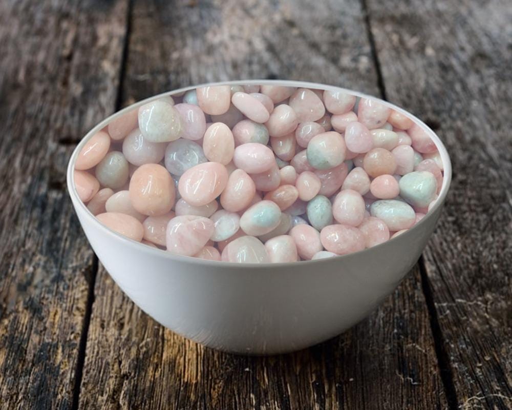 Pink Morganite Stone Tumbled Stone - Spiritual Stone -Healing Crystals in pack sizes of 1,3,5, and 10 Pieces Quality AAAAA +++++