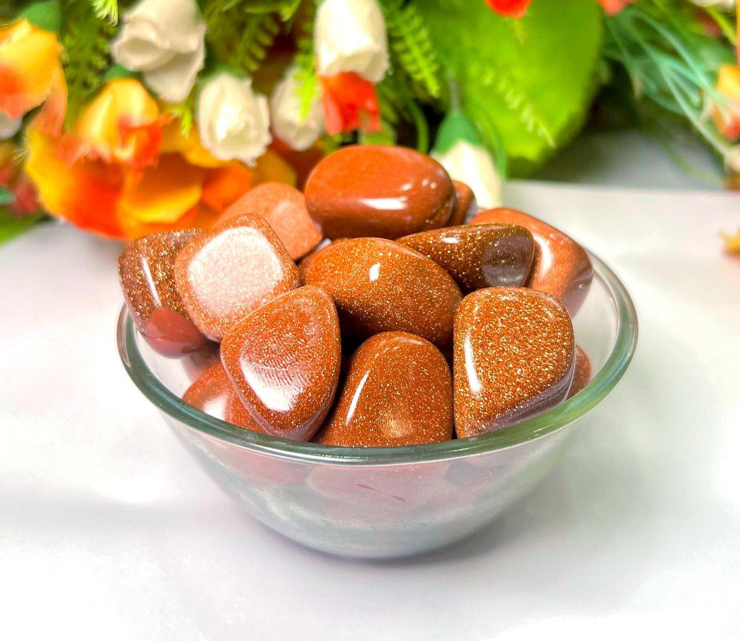 Red Goldstone Red Sunsitara Stone Tumbled Stone-Spiritual Stone -Healing Crystals in pack sizes of 1,3,5, and 10 Pieces Quality AAAAA +++++