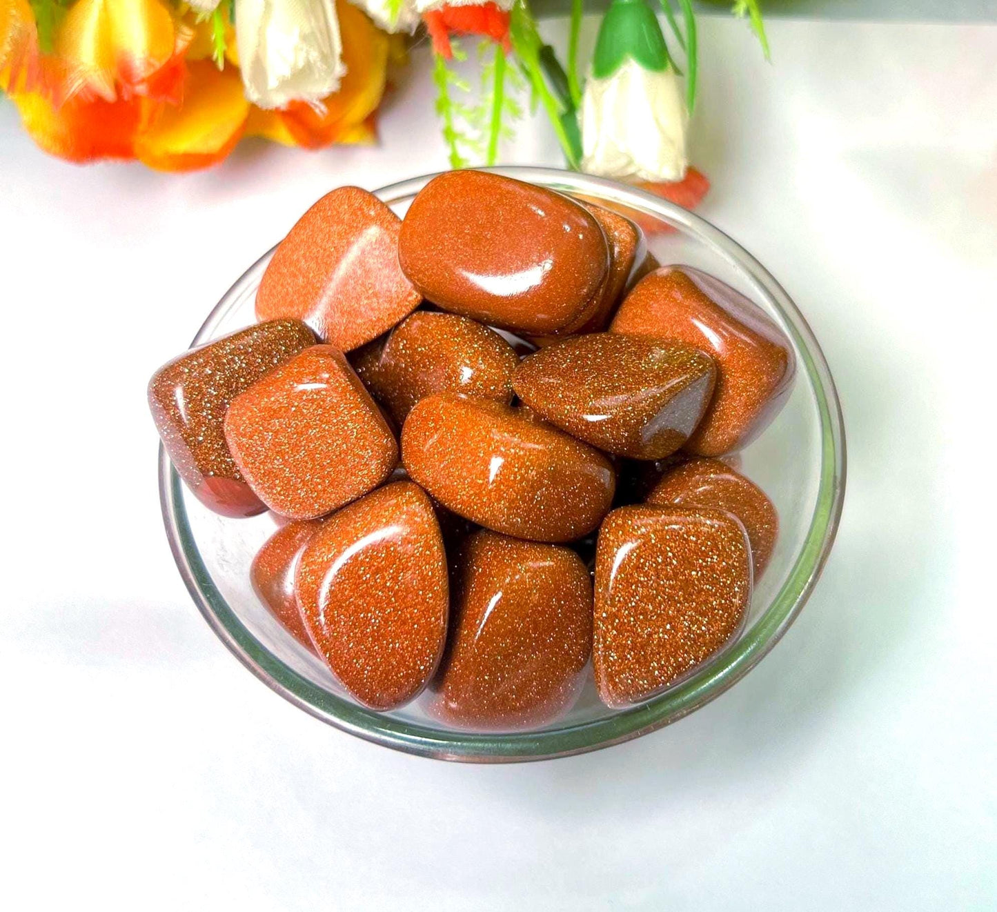 Red Goldstone Red Sunsitara Stone Tumbled Stone-Spiritual Stone -Healing Crystals in pack sizes of 1,3,5, and 10 Pieces Quality AAAAA +++++