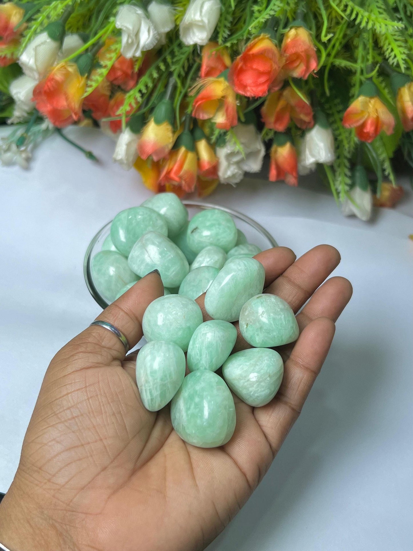 Amazonite Stone Tumbled Stone - Spiritual Stone -Healing Crystals in pack sizes of 1,3,5, and 10 Pieces Quality AAAAA +++++