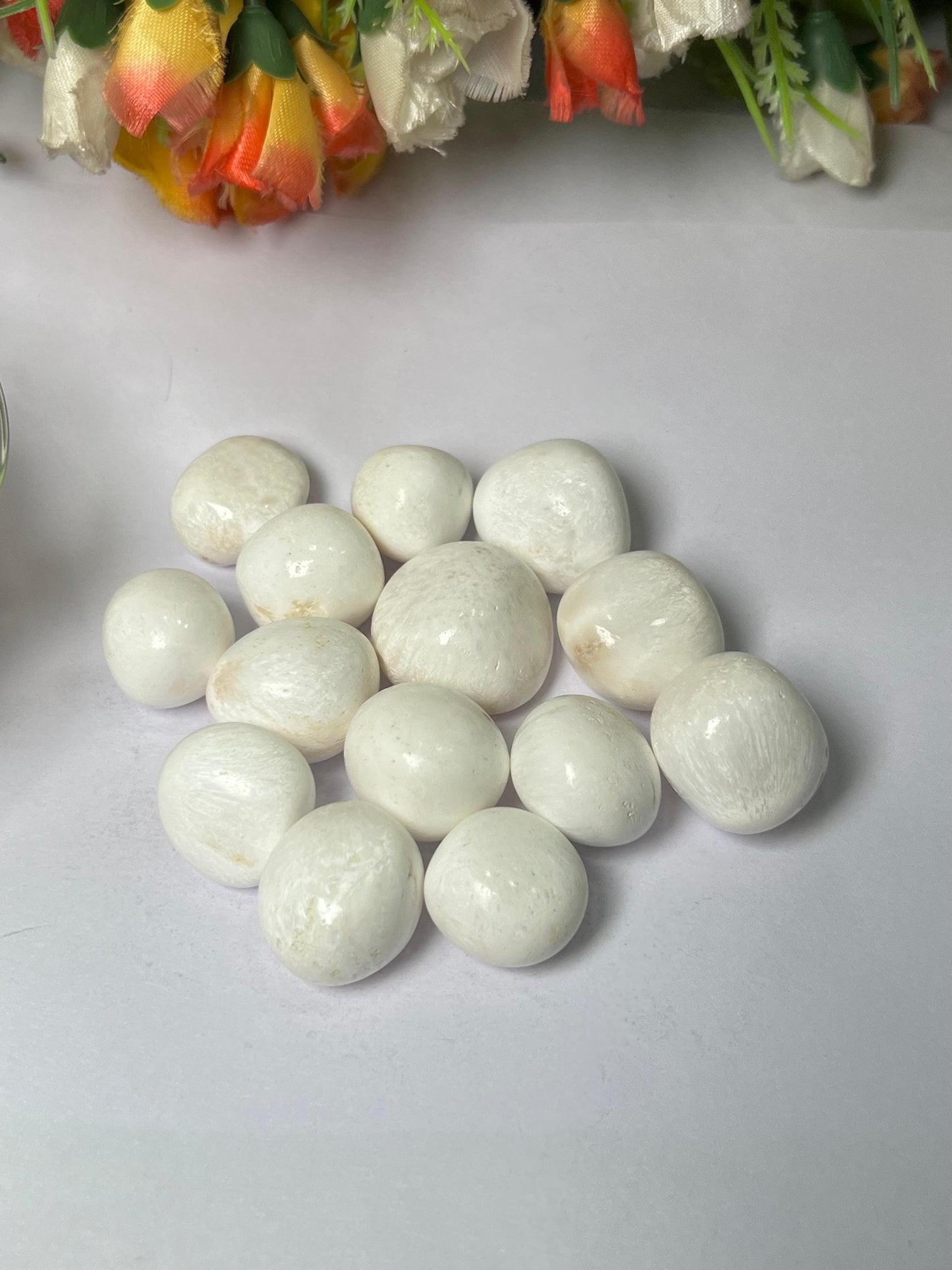Scolecite Stone Tumbled Stone - Spiritual Stone -Healing Crystals in pack sizes of 1,3,5, and 10 Pieces Quality AAAAA +++++