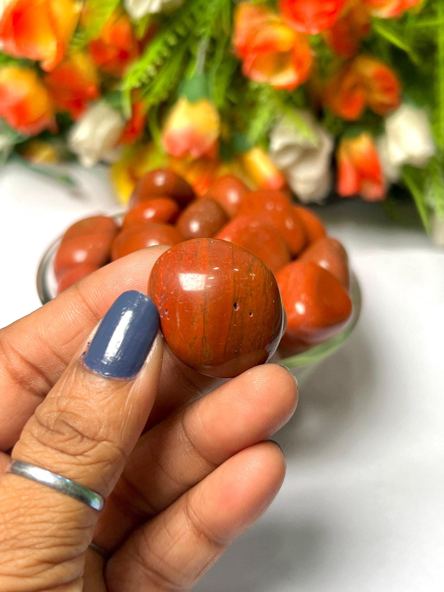 Red Jasper Stone Tumbled Stone - Spiritual Stone -Healing Crystals in pack sizes of 1,3,5, and 10 Pieces Quality AAAAA +++++