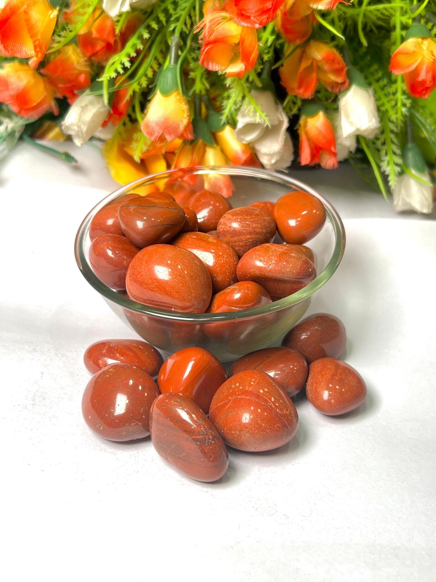 Red Jasper Stone Tumbled Stone - Spiritual Stone -Healing Crystals in pack sizes of 1,3,5, and 10 Pieces Quality AAAAA +++++
