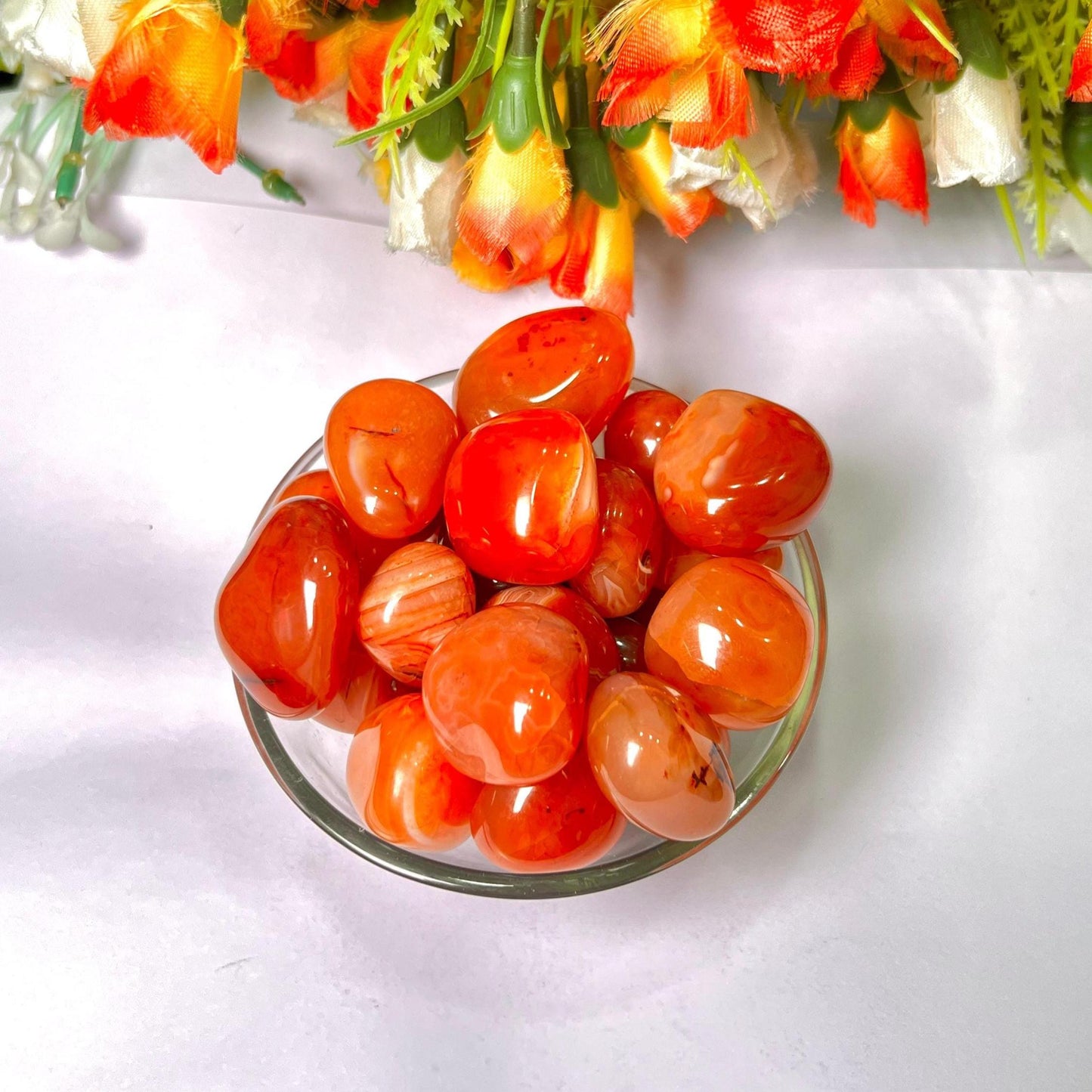 Carnelian Stone Tumbled Stone - Spiritual Stone -Healing Crystals in pack sizes of 1,3,5, and 10 Pieces Quality AAAAA +++++