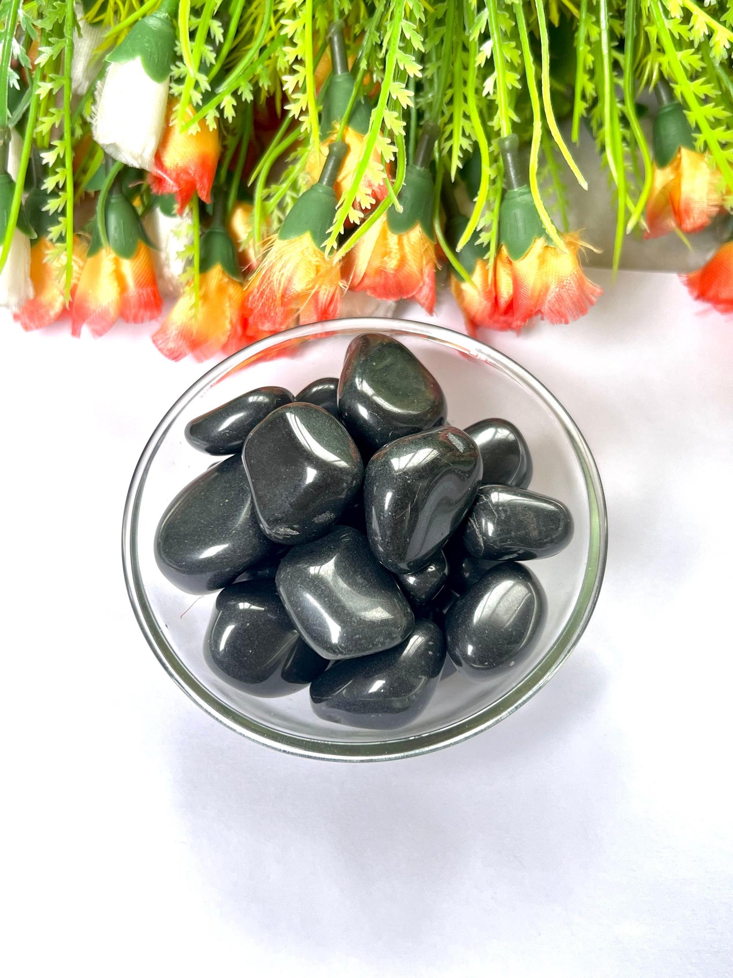Black Azeztulite Stone Tumbled Stone - Spiritual Stone -Healing Crystals in pack sizes of 1,3,5, and 10 Pieces Quality AAAAA +++++