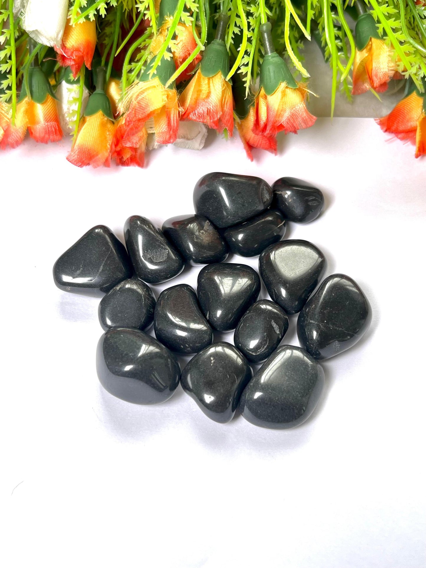 Black Azeztulite Stone Tumbled Stone - Spiritual Stone -Healing Crystals in pack sizes of 1,3,5, and 10 Pieces Quality AAAAA +++++