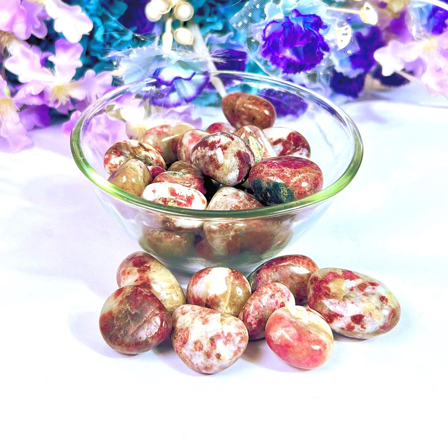 Kakortokite Tumbled Stone - Spiritual Stone -Healing Crystals in pack sizes of 1,3,5, and 10 Pieces Quality AAAAA +++++