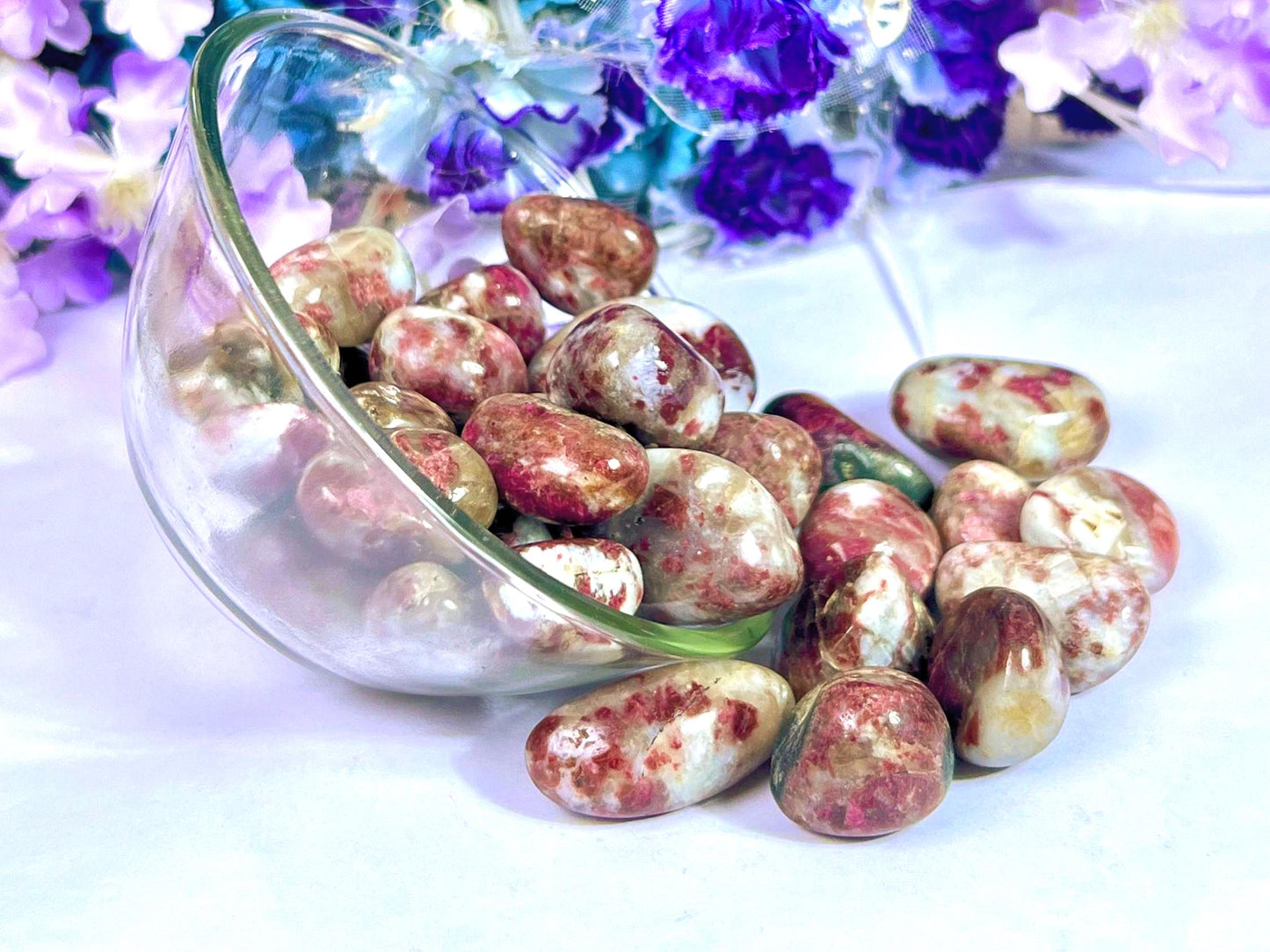 Kakortokite Tumbled Stone - Spiritual Stone -Healing Crystals in pack sizes of 1,3,5, and 10 Pieces Quality AAAAA +++++