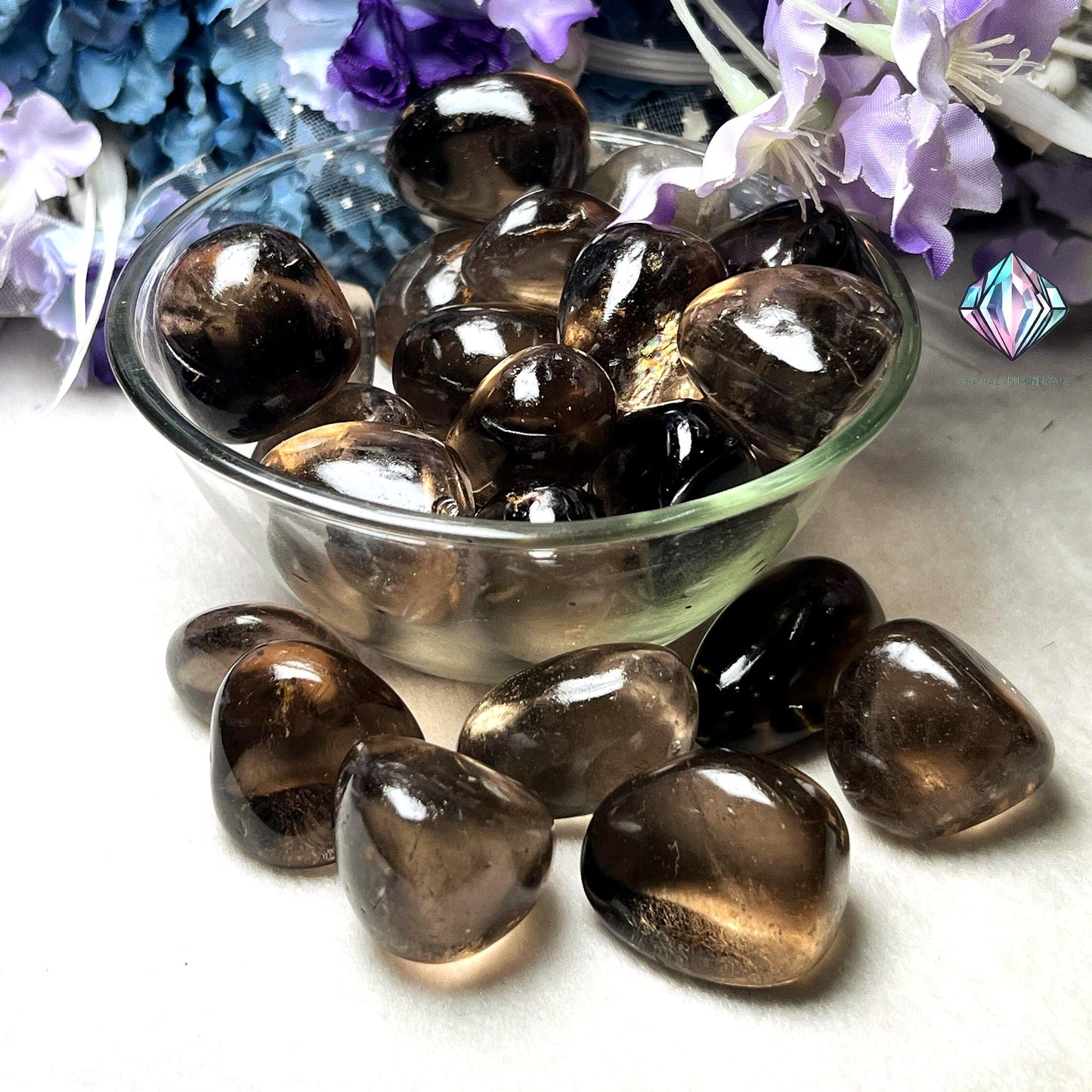 Smoky Quartz Stone Tumbled Stone - Spiritual Stone -Healing Crystals in pack sizes of 1,3,5, and 10 Pieces Quality AAAAA +++++