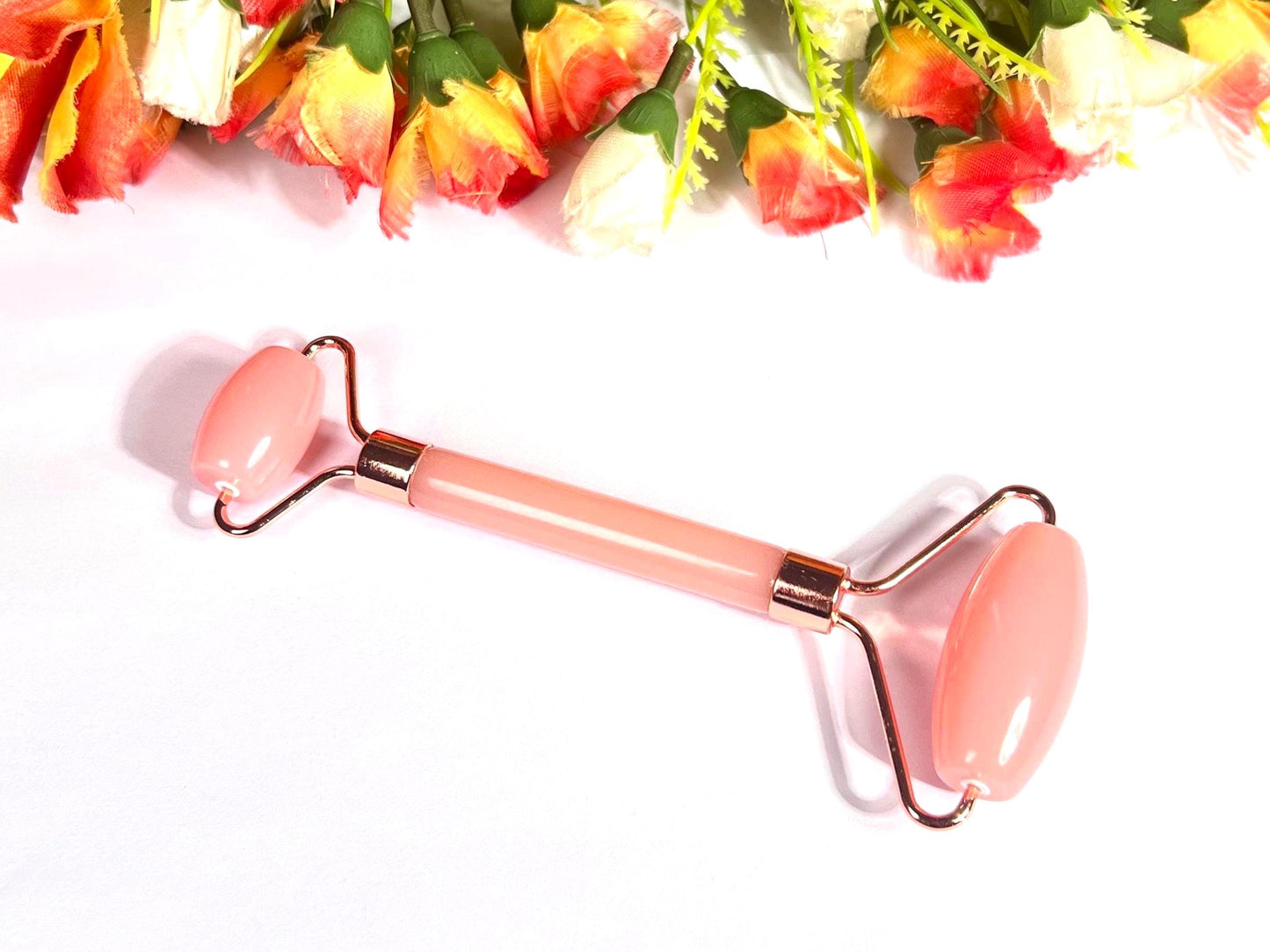 Rose Quartz Crystal Stone Face Massager Roller AAAA ++++ with Gift Box