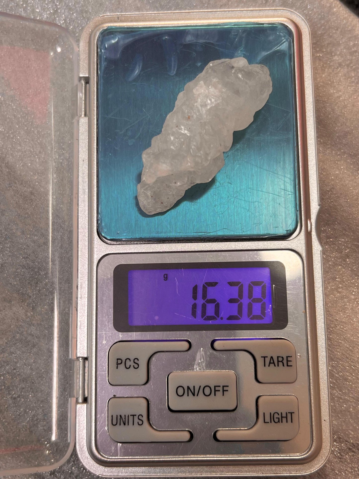 Premium Nirvana Quartz Crystal -Trigonic Quartz - Ice Quartz - Himalayan Quartz-Natural Rough Stone 16 Gram