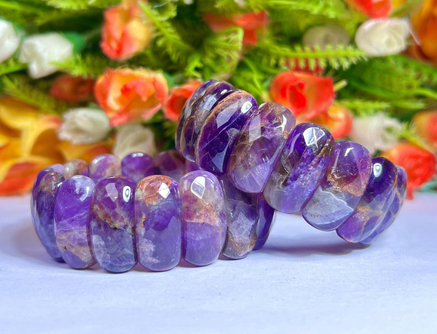 Premium Quality 25 MM Auralite 23 Stone Bracelet l Stretchable Bracelet