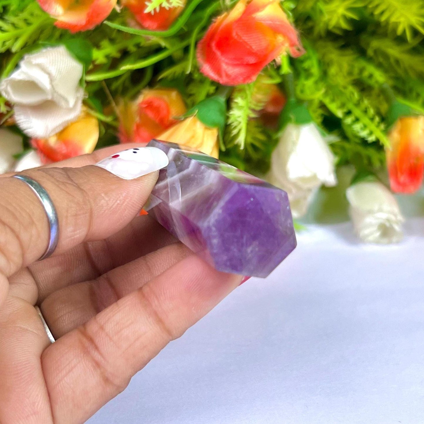 Amazez Stone Tower Pencil Point Generator-Gemstone Pencil Crystal Tower Wand Stone Obelisk -Home Car Decor Decoration 3" To 4"