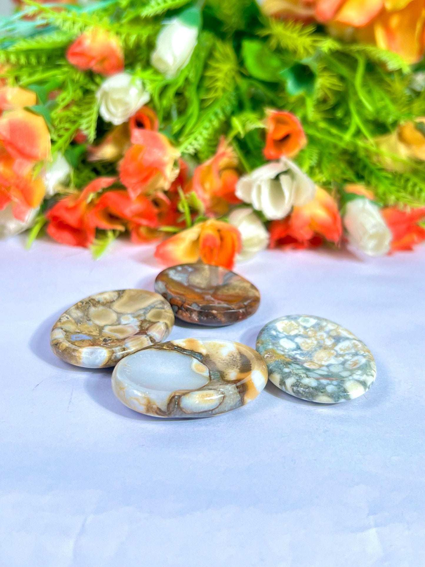 King Cobra Jasper Stone Worry Stone – Pocket Stone – Thumb Stone One (1) Piece