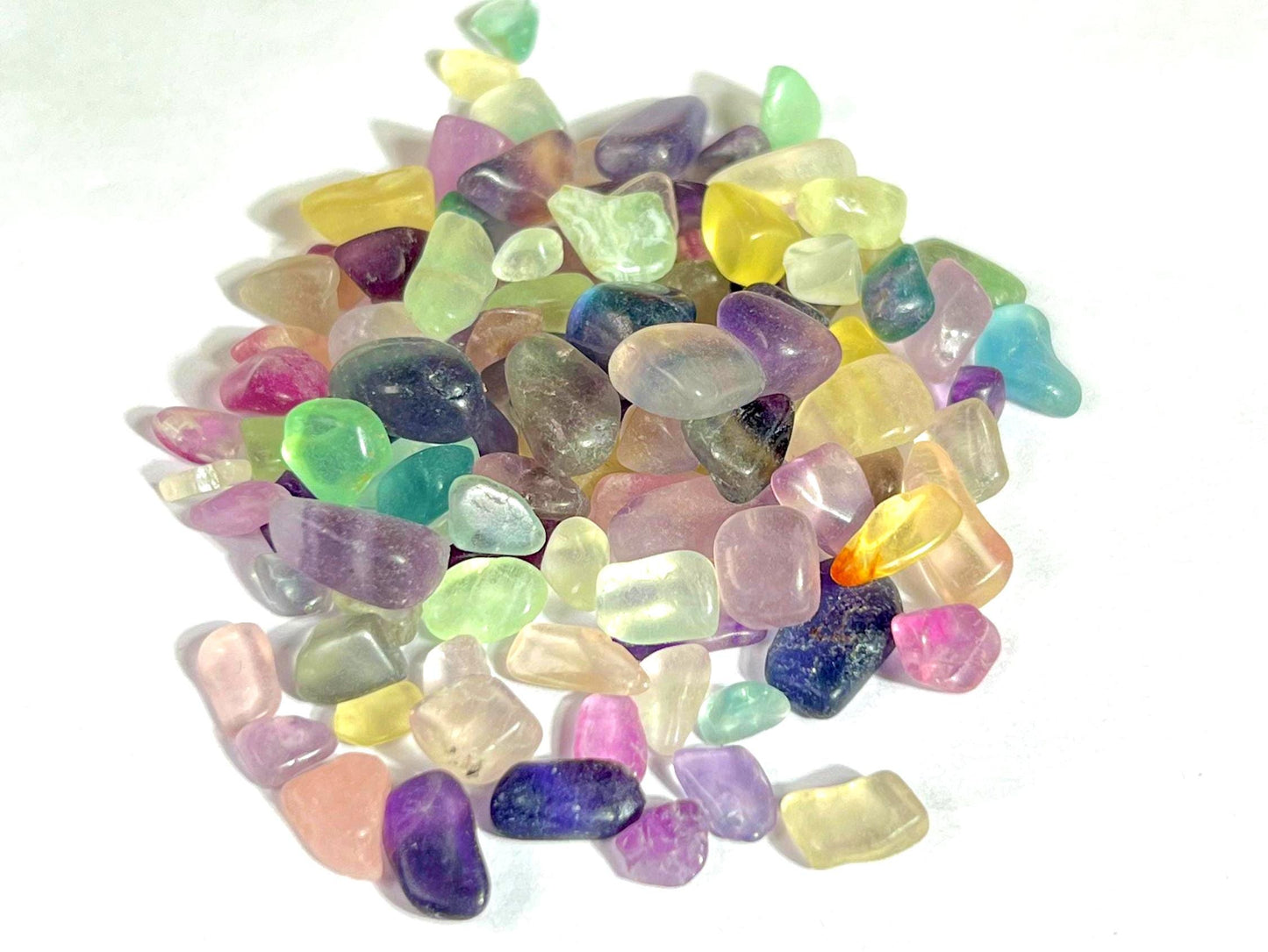Multi Fluorite Stone Chips Stone - Spiritual Stone -Healing Crystals in pack Quality AAAAA +++++