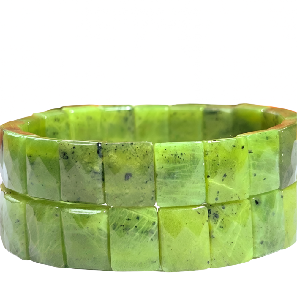 Nephrite Jade Bracelet – 12mm Beads for Heart Chakra, Luck & Healing