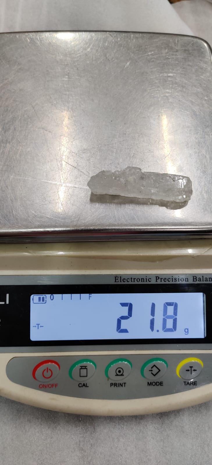 Premium Nirvana Quartz Crystal -Trigonic Quartz - Ice Quartz - Himalayan Quartz-Natural Rough Stone 21 Gram