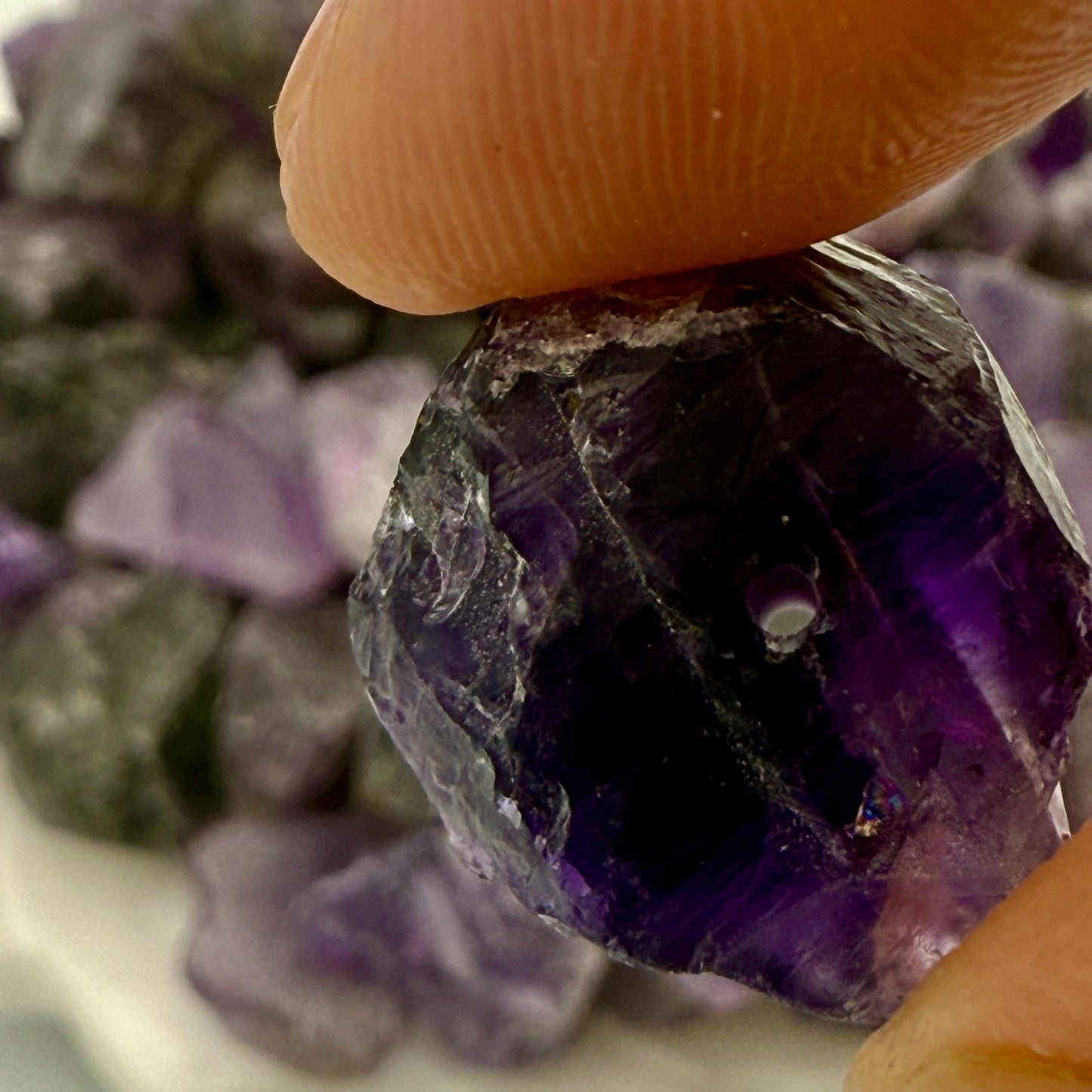Raw Amethyst Beads: Natural Purple Crystal Nuggets, Spiritual Jewelry Making
