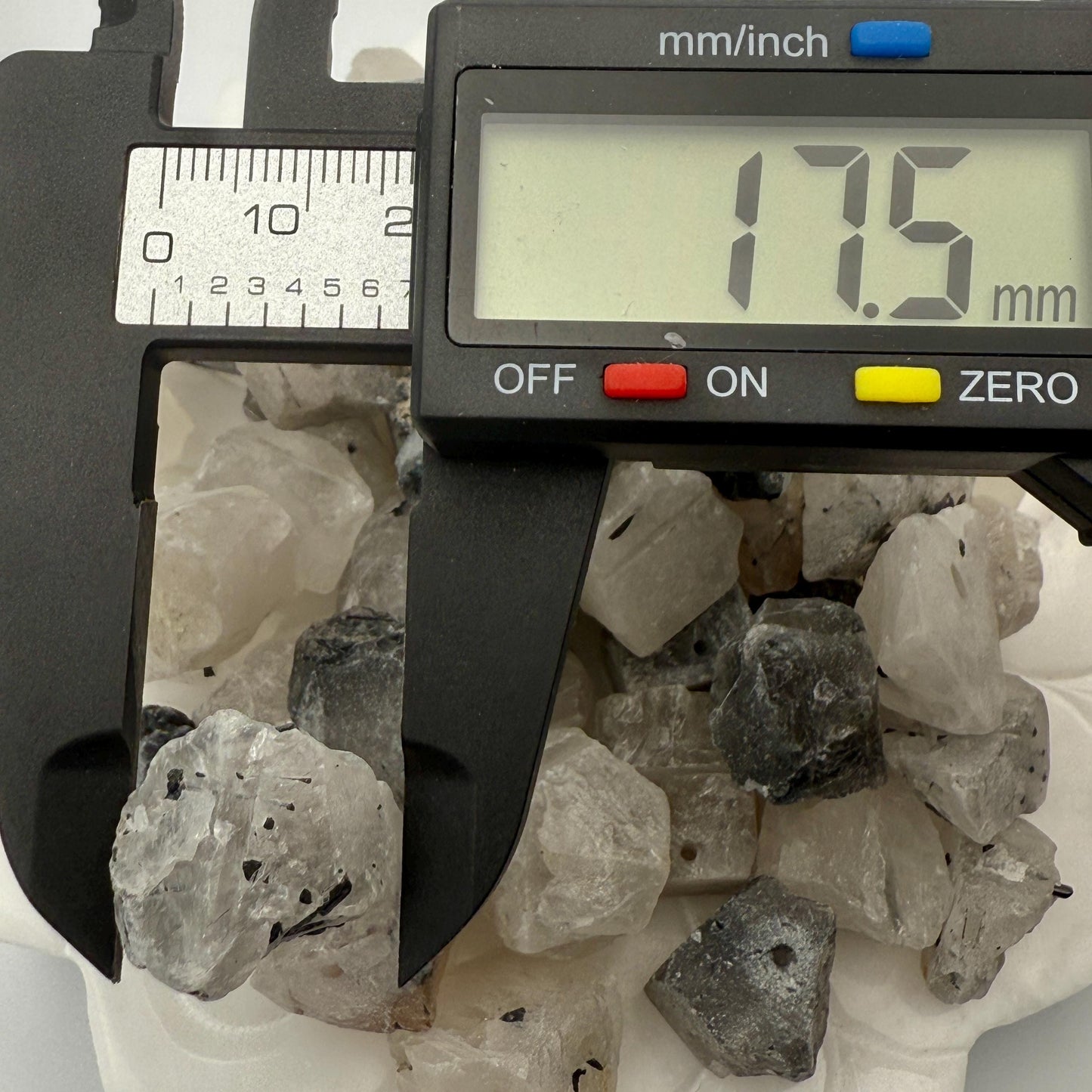 Raw Yin Yang Crystal Beads – Black and White Gemstone Nuggets