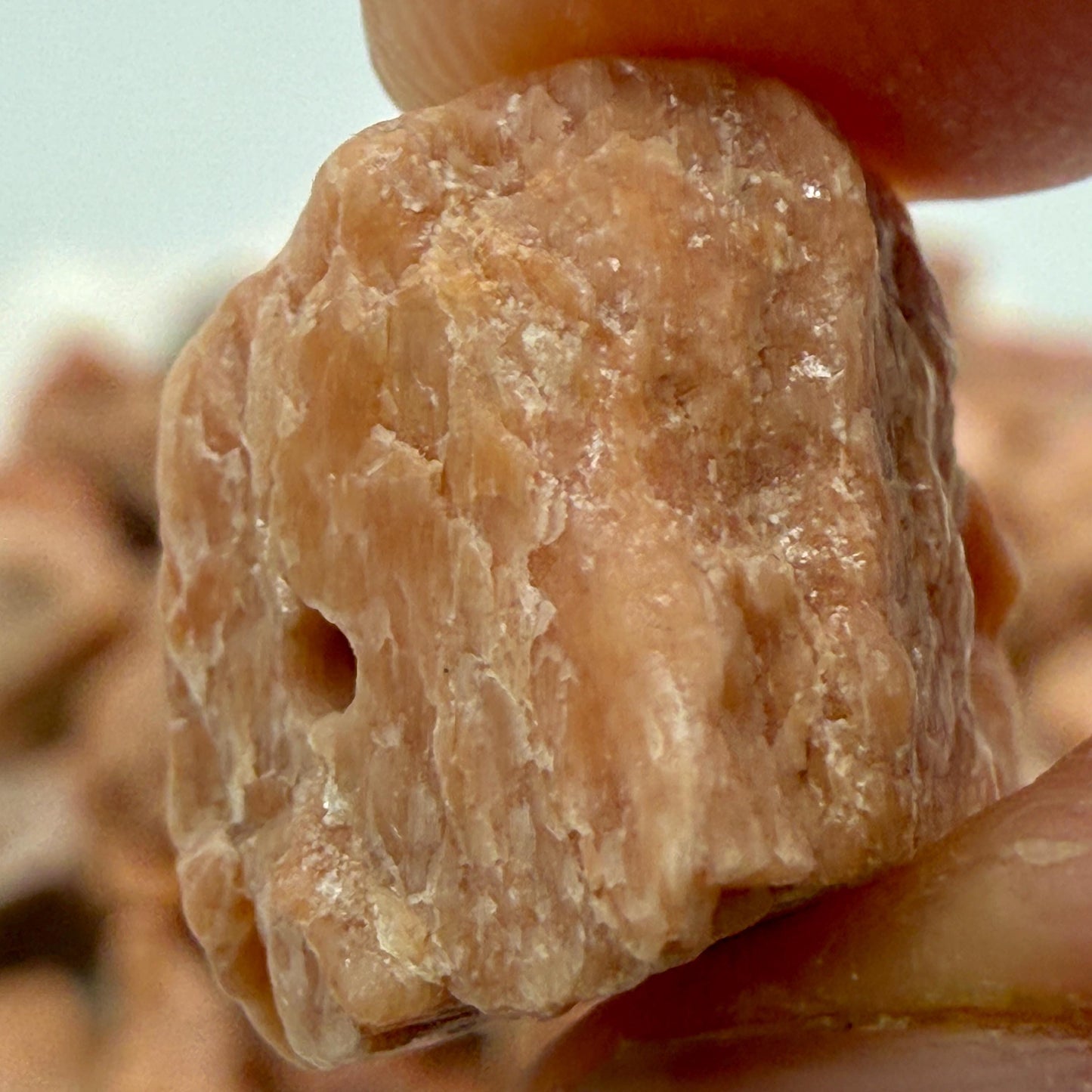 Raw Sunstone Beads: Peach Orange Crystal Nuggets for Jewelry Making