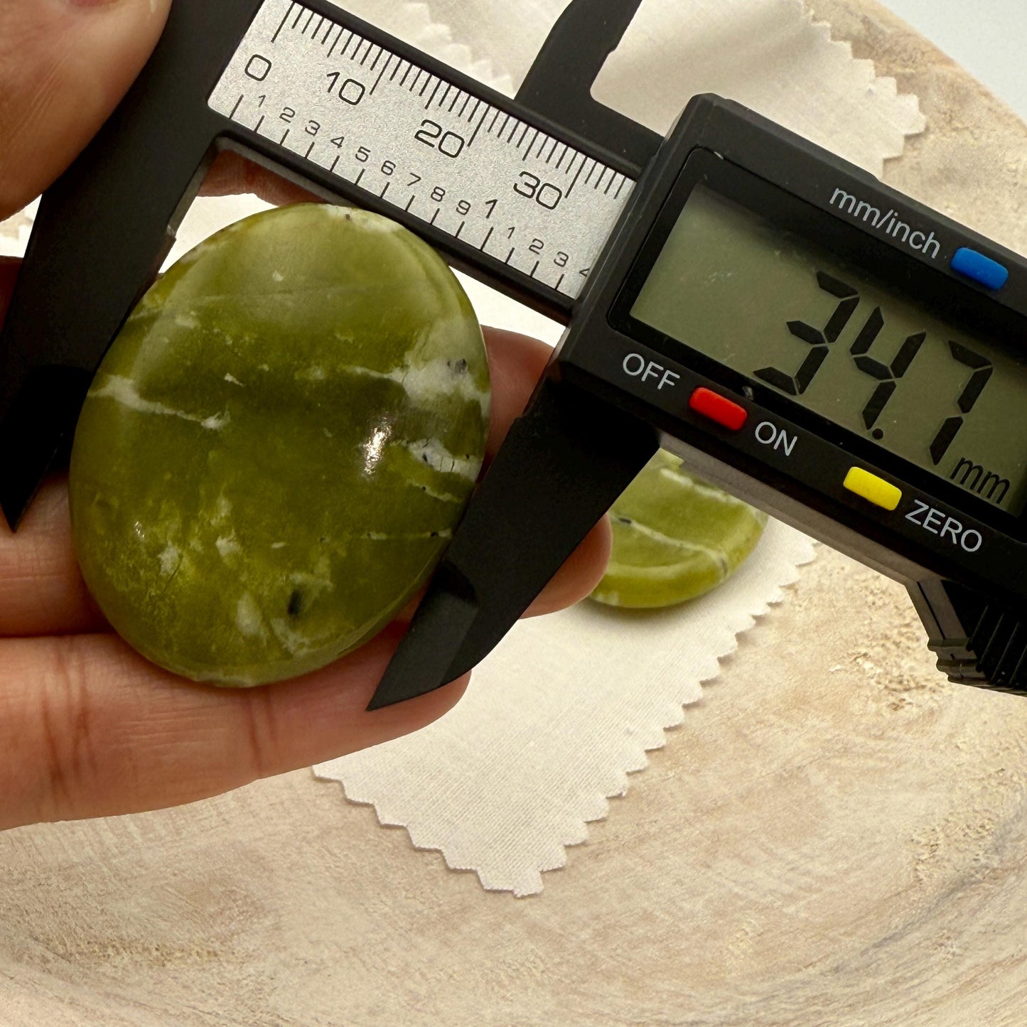 Chinese Jade Worry Stone – Metaphysical Palm Stone for Harmony