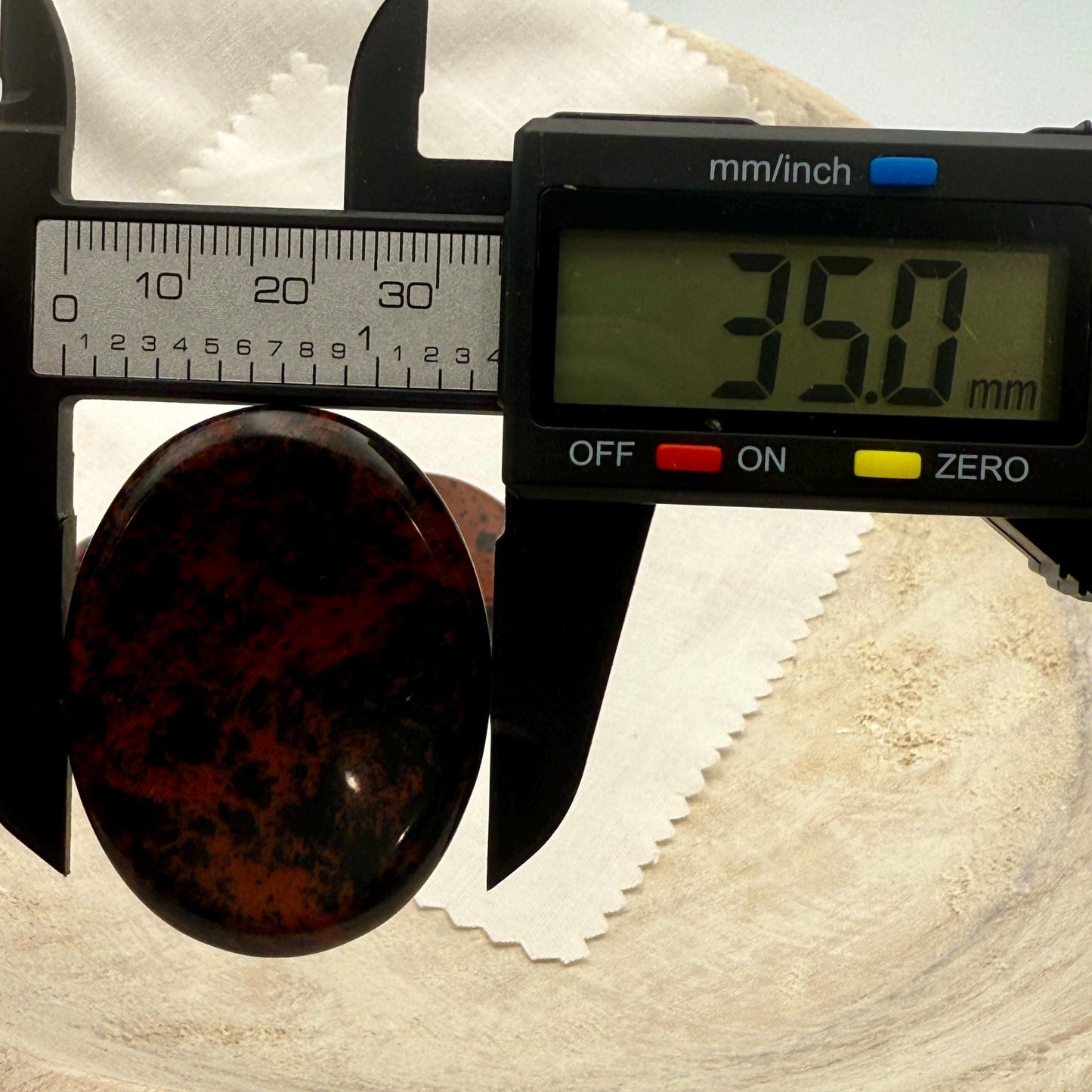 Mahogany Obsidian Worry Stone – Natural Polished Palm Stone