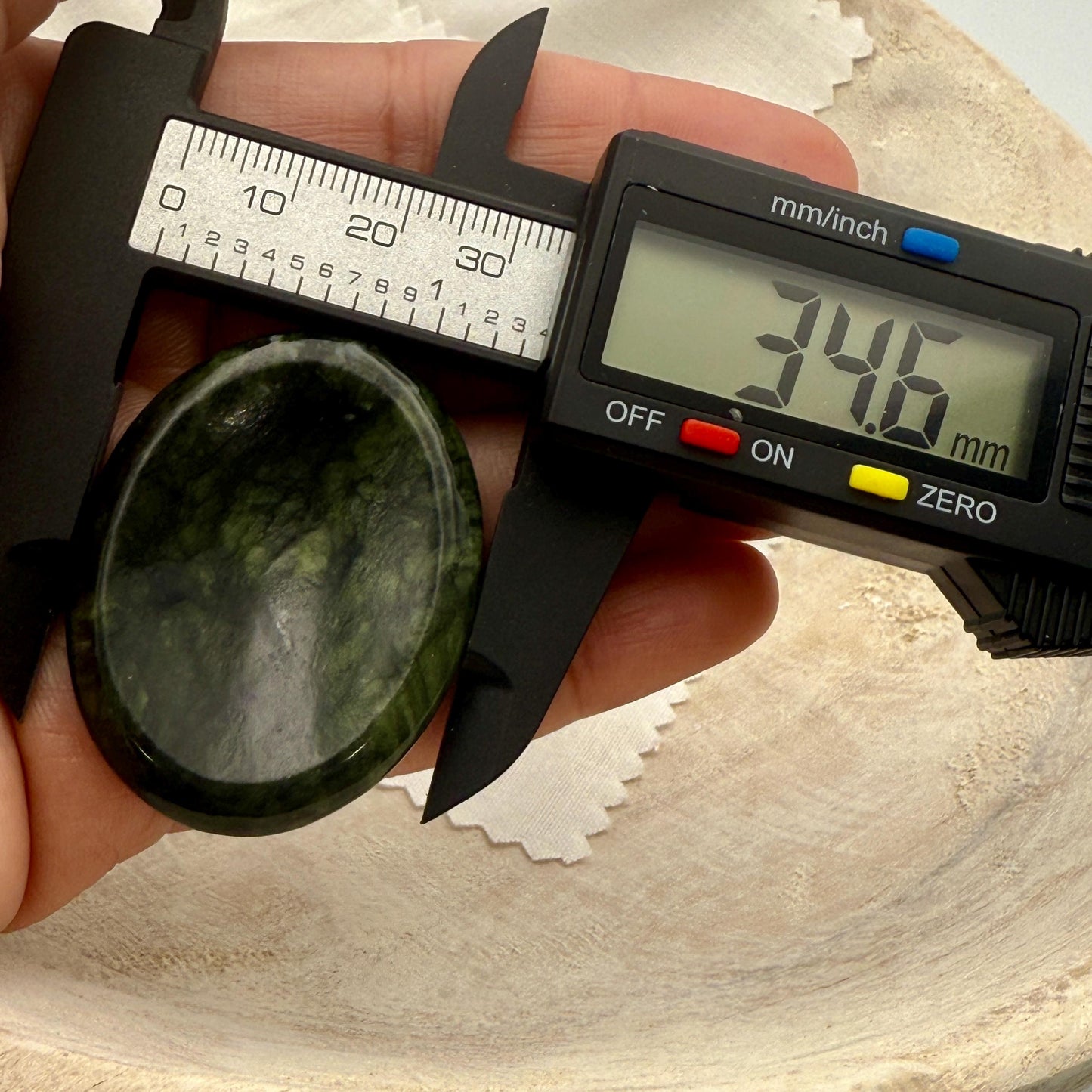 Green Nephrite Jade Worry Stone – Harmony Palm Crystal